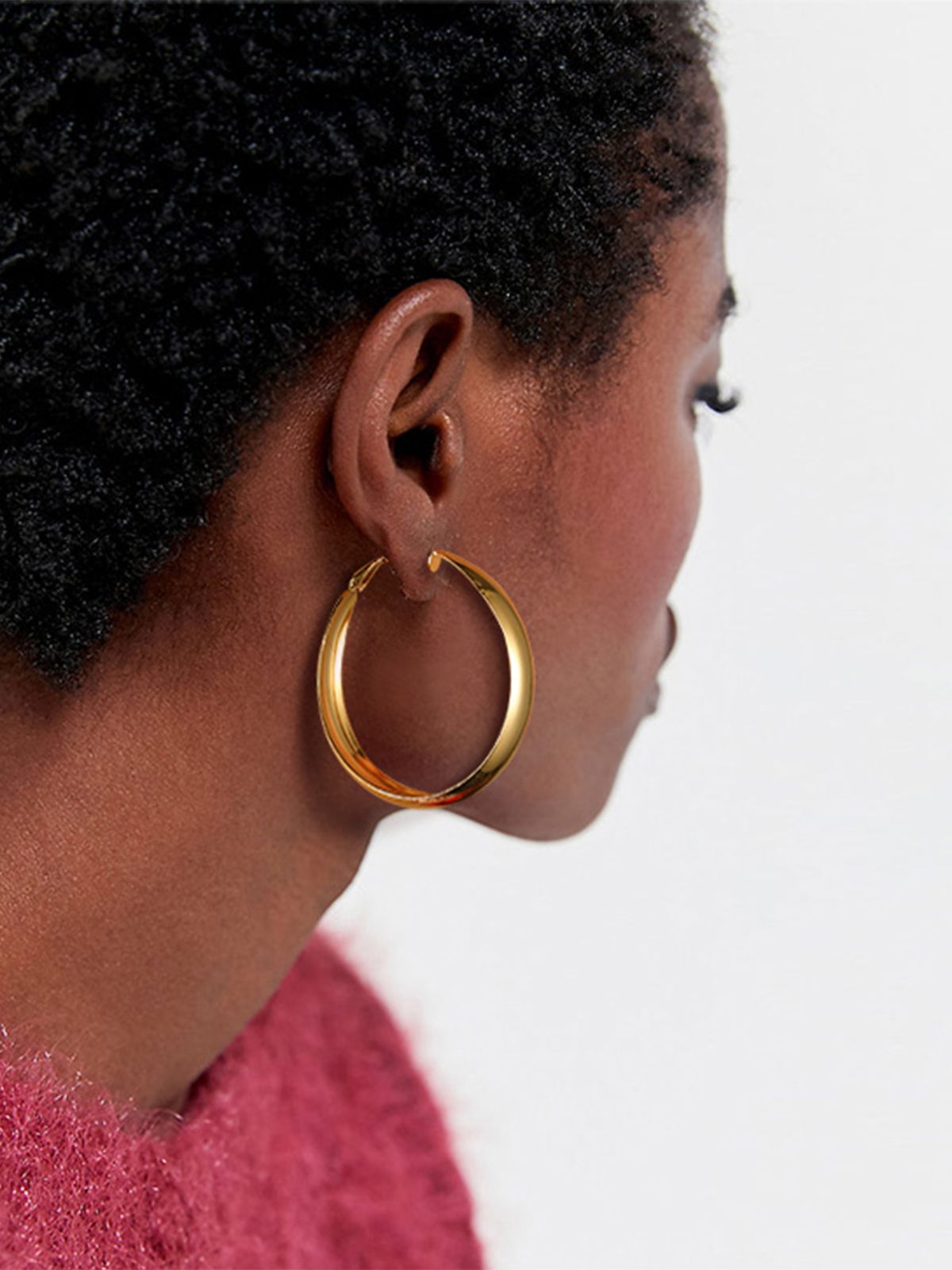 40mm Thick Chunky Hoop Hip Hop Earrings