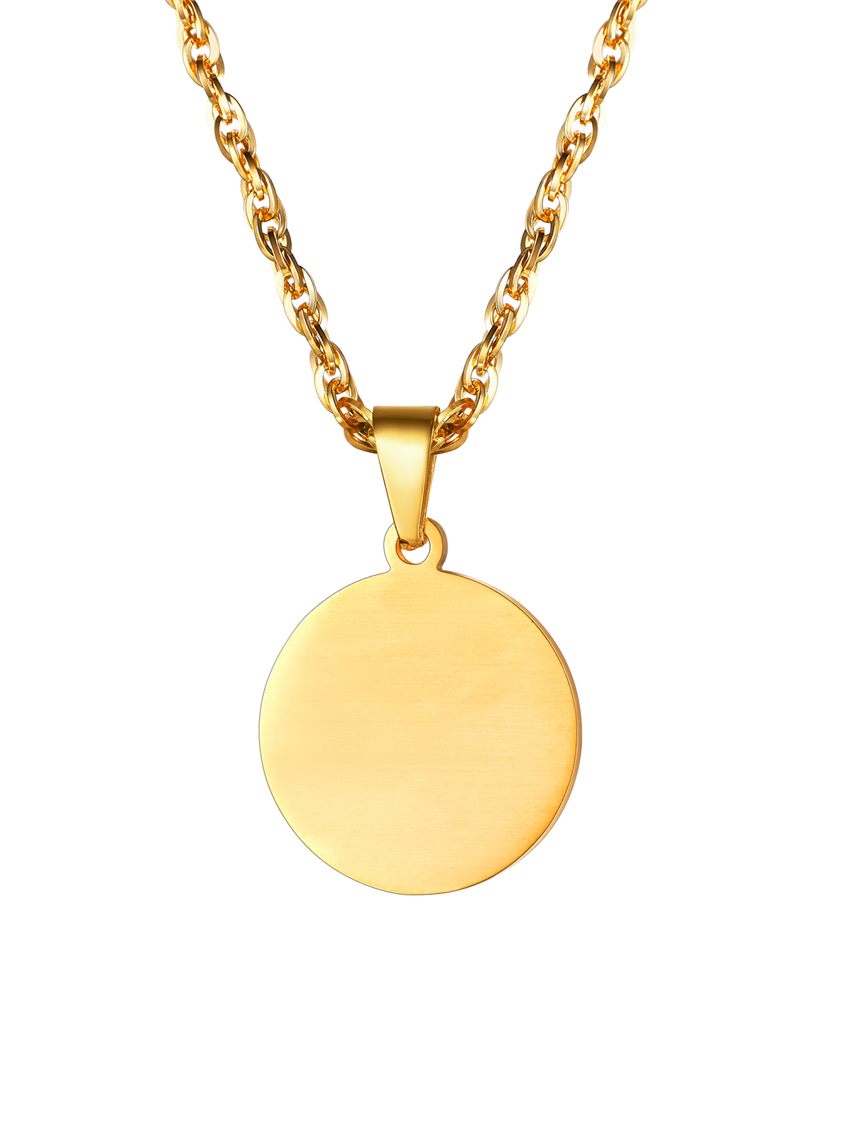 Wicca Pentacle Pendant Pentagram Necklace in 18K Gold Plated