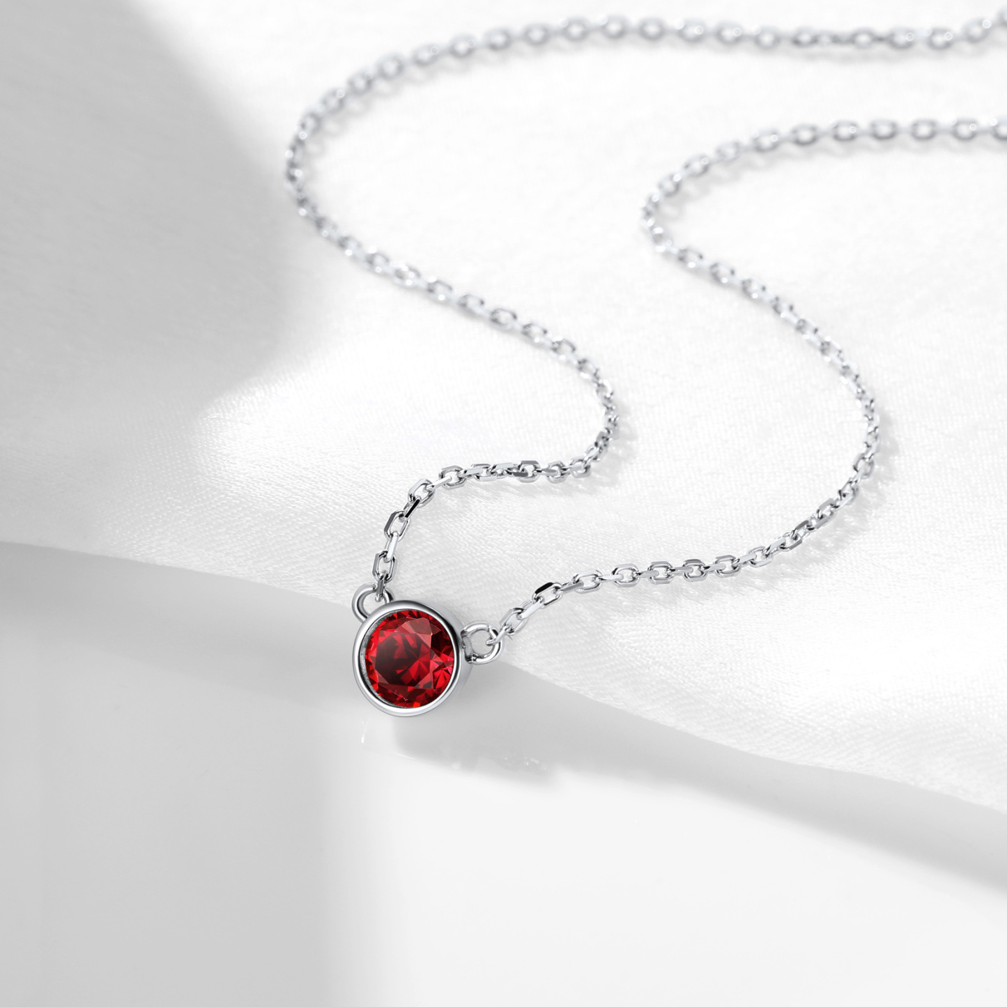 Round Pendant, Birthstone-03