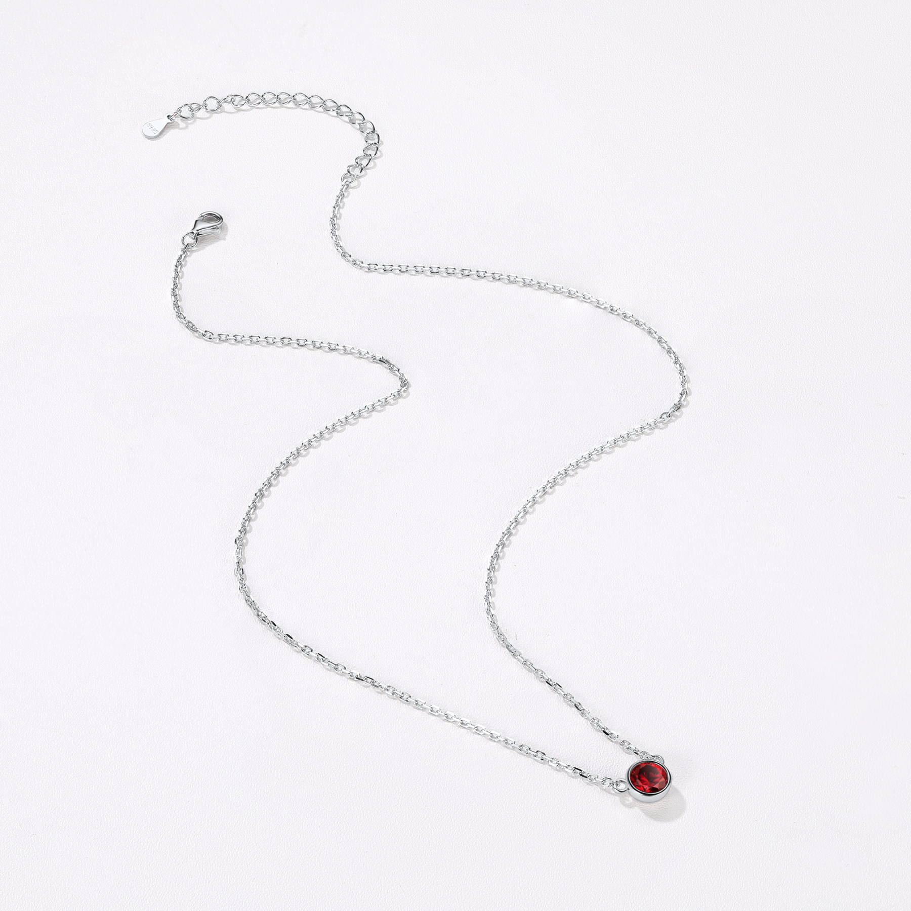 Round Pendant, Birthstone-05