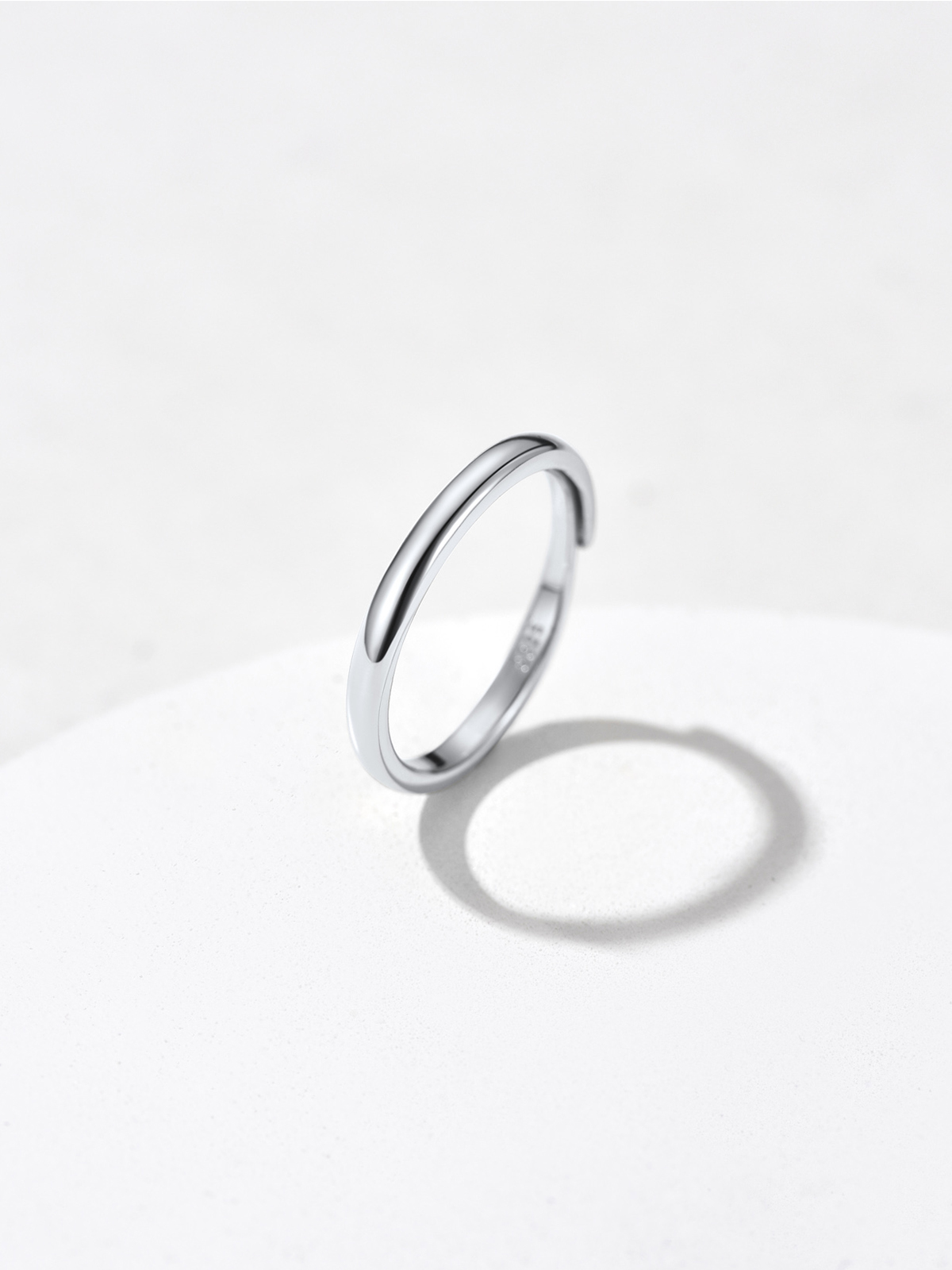 Adjustable Wedding Band Couple Ring in Silver