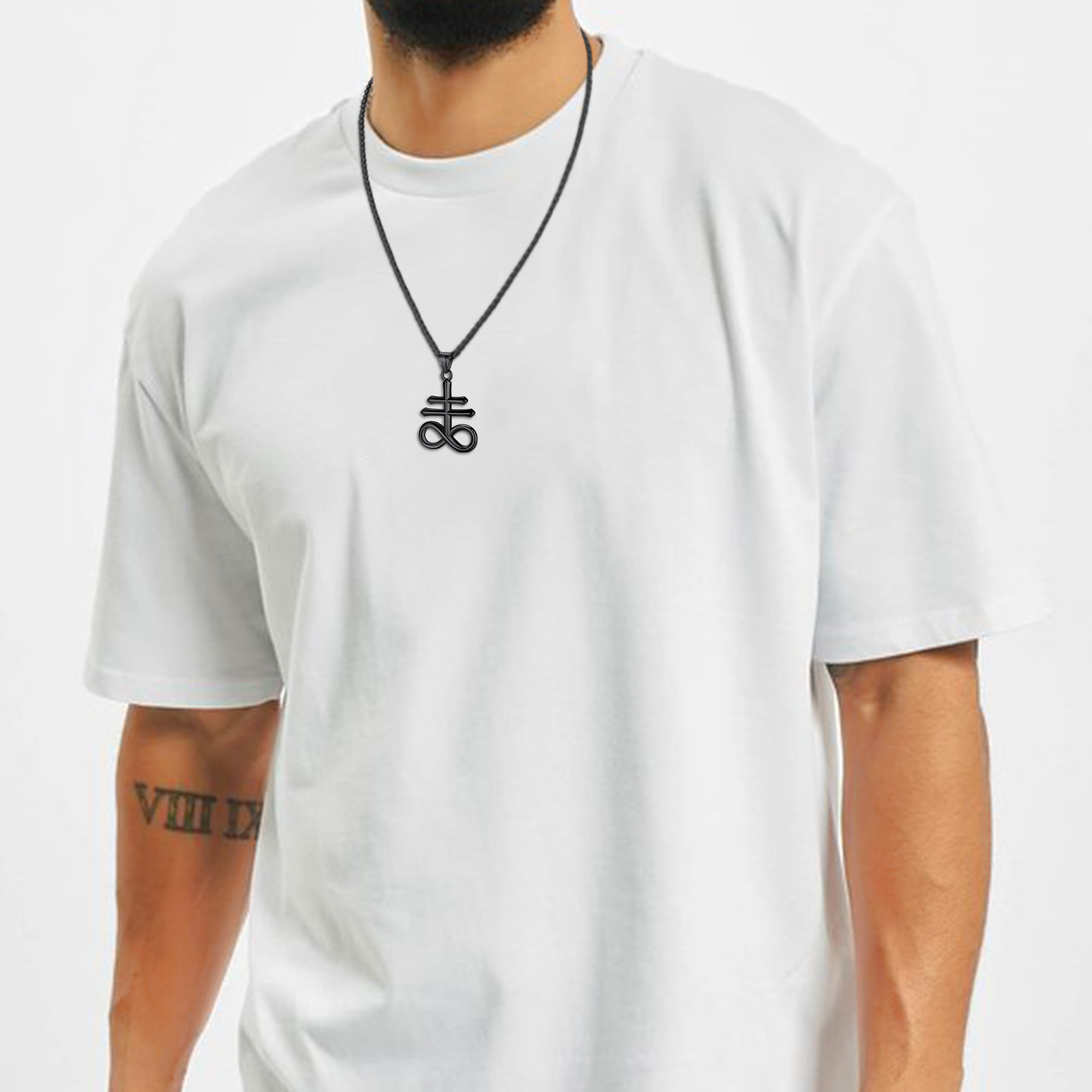 Satanic Leviathan Cross Pendant Necklace for Men-02