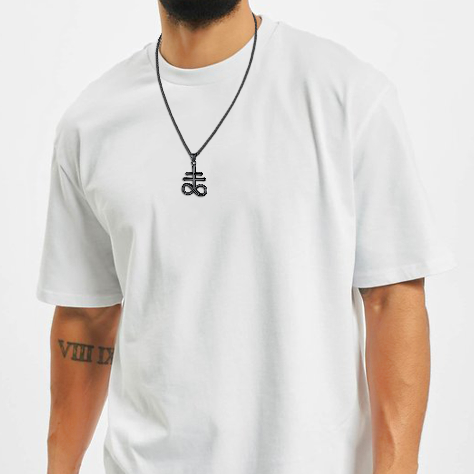 Satanic Leviathan Cross Pendant Necklace for Men-02