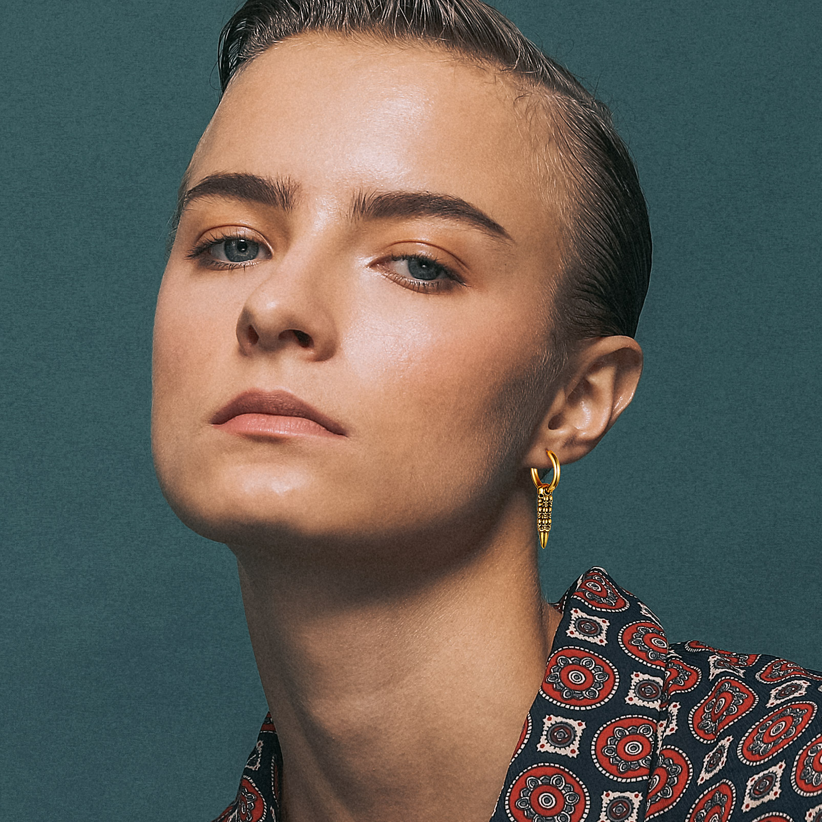 Skull Huggie Hoop Dangle Drop Earrings for Women-02