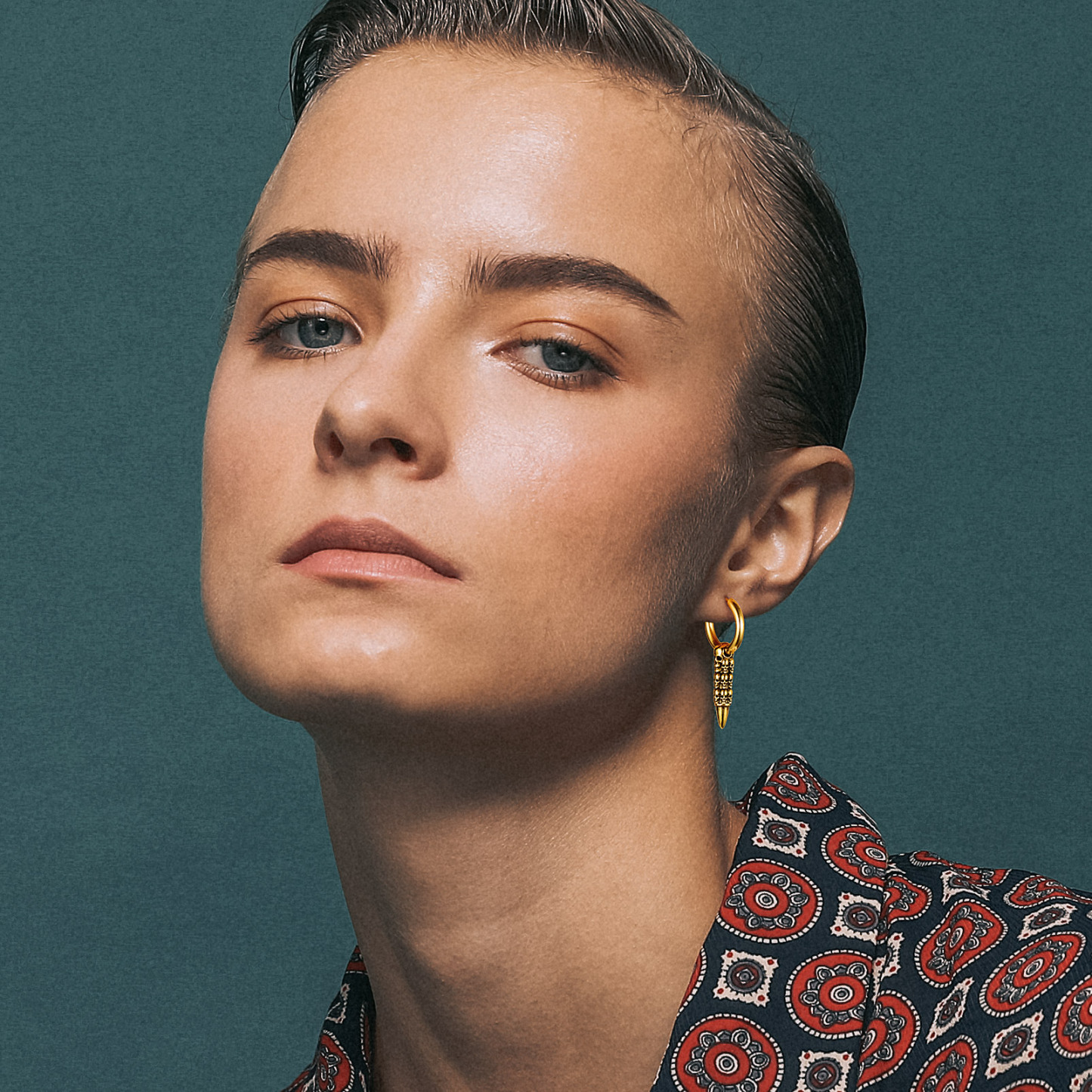 Skull Huggie Hoop Dangle Drop Earrings for Women-02