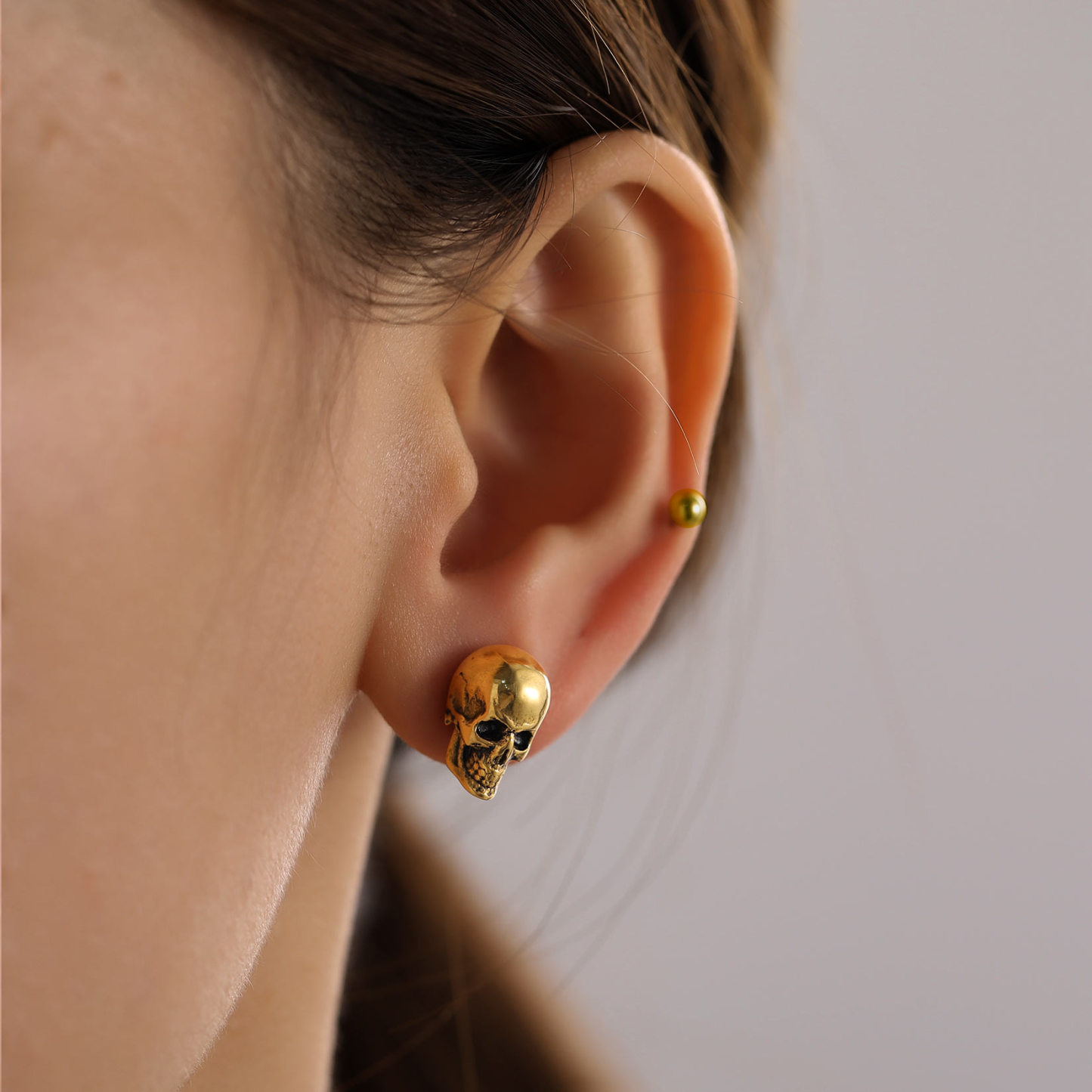 Skull Stud Earrings for Women-02