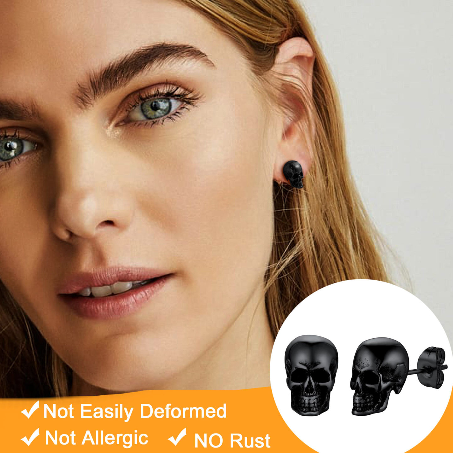 Skull Stud Earrings for Women-02