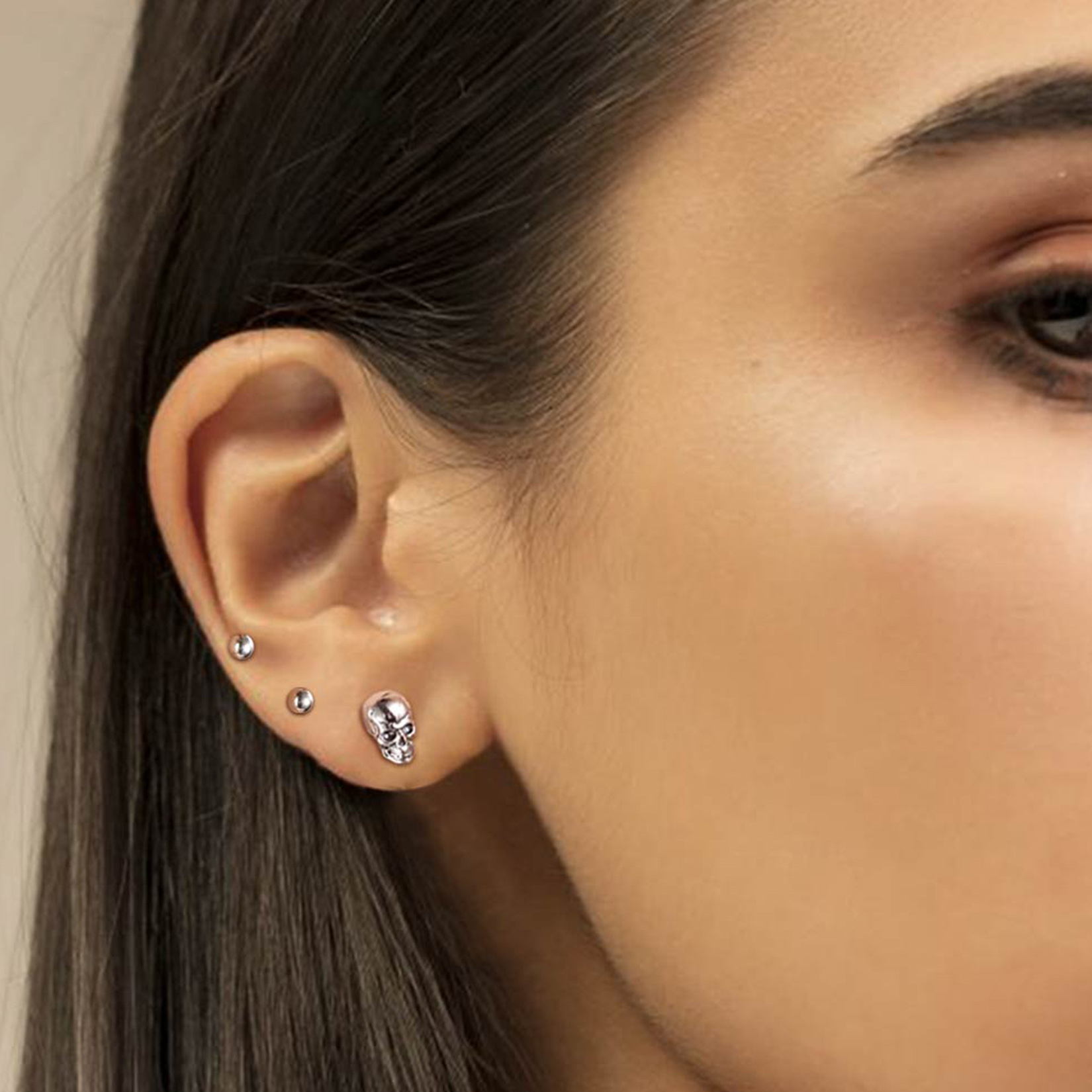 Skull Stud Earrings for Women-03