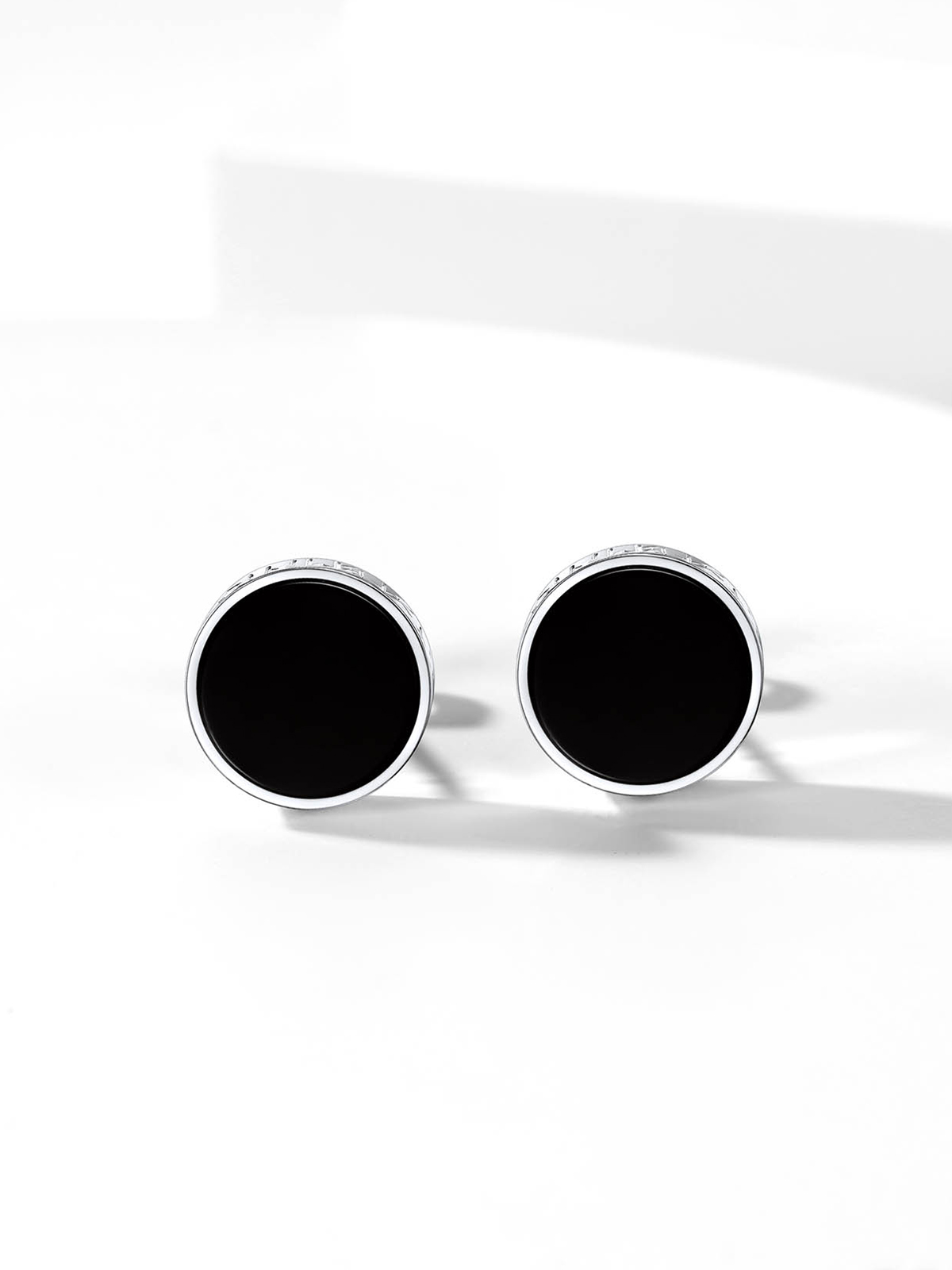 Rune Symbol Stud Viking Earrings in Silver