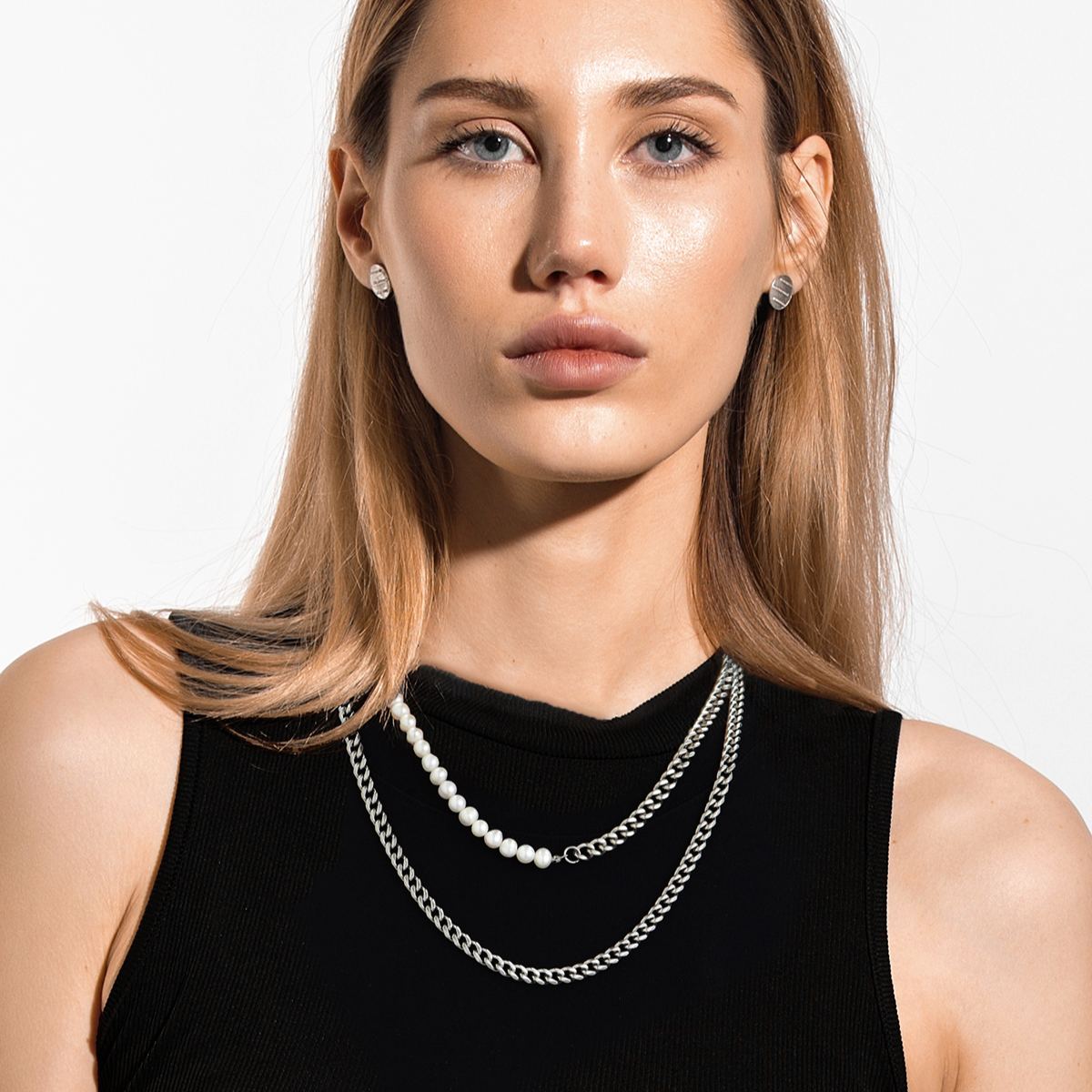 6mm Thick Cuban Chain Necklace in Stainless