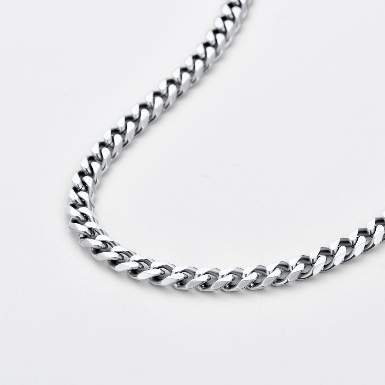 9mm Thick Cuban Chain Necklace in Stainless