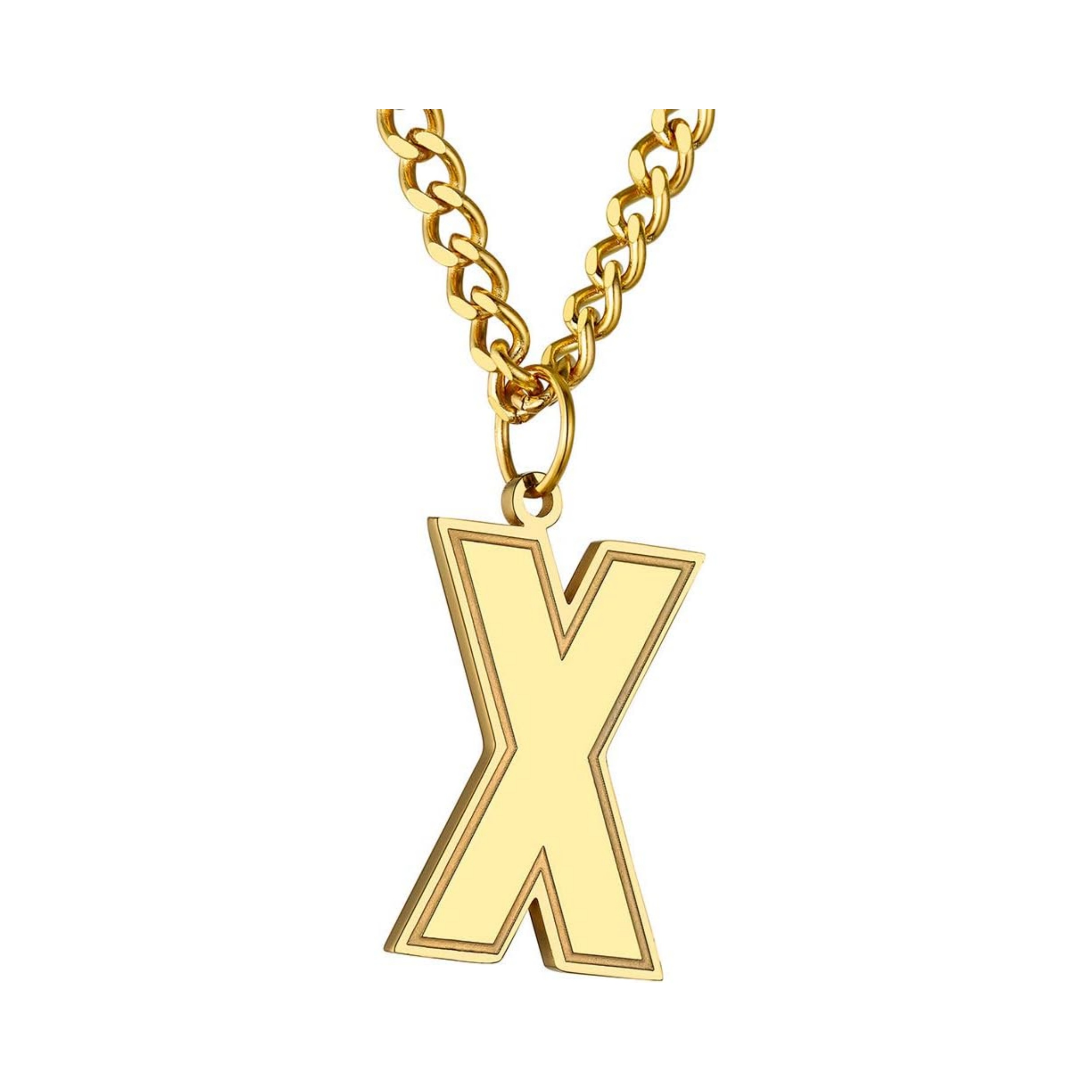 Initial X letter Necklace