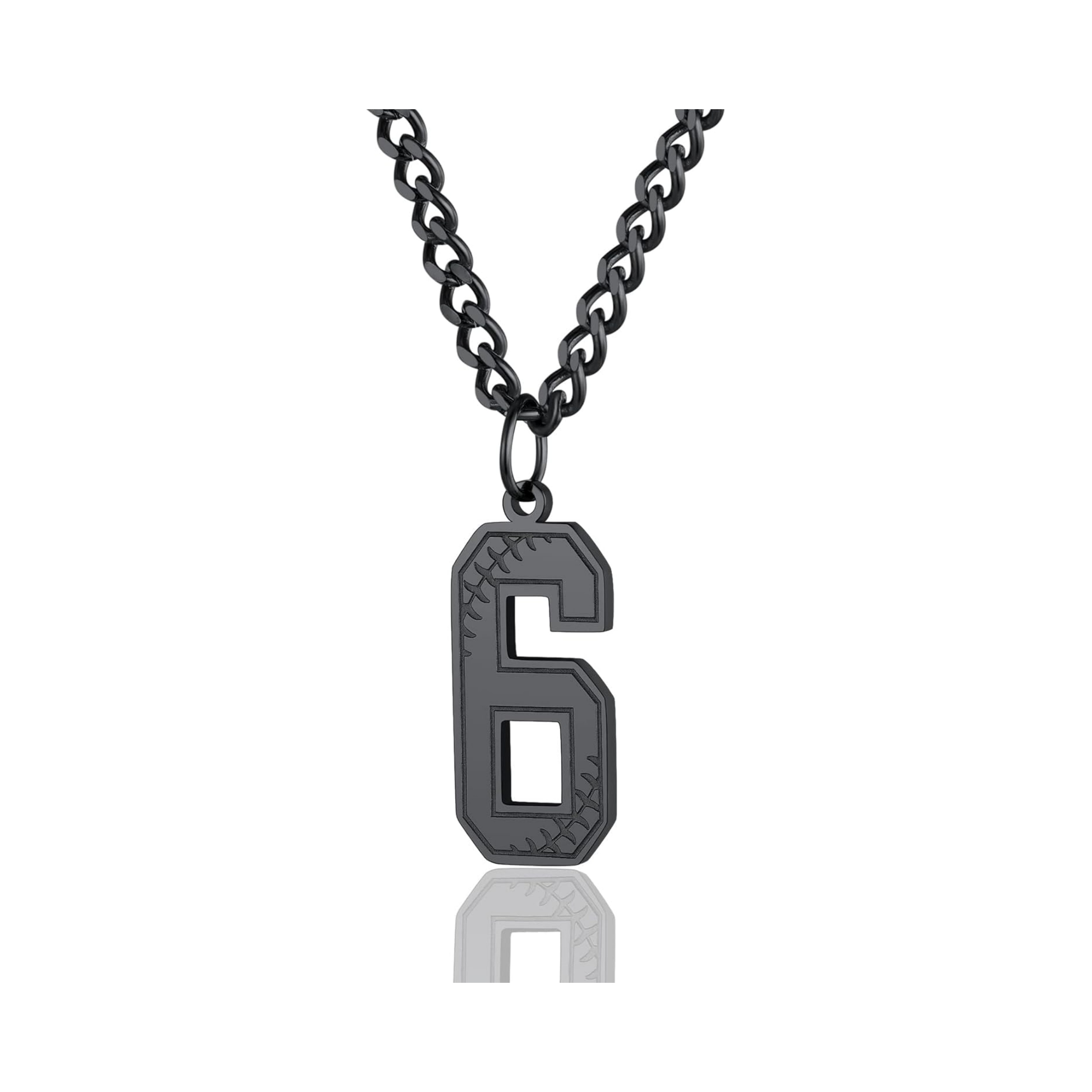 Thorn Mark Lucky Number 6 Necklaces