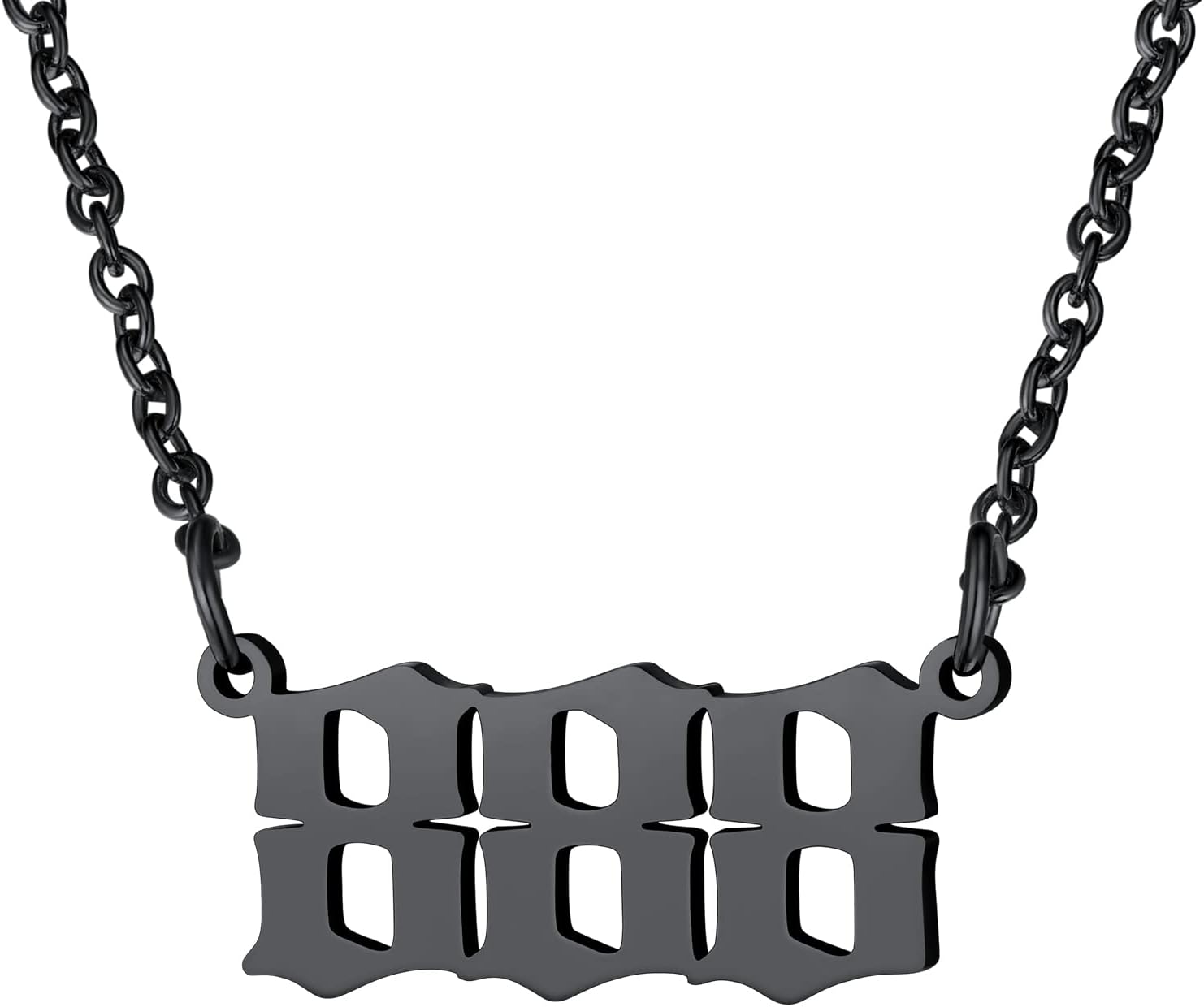 Dainty Angel Number 888 Necklace