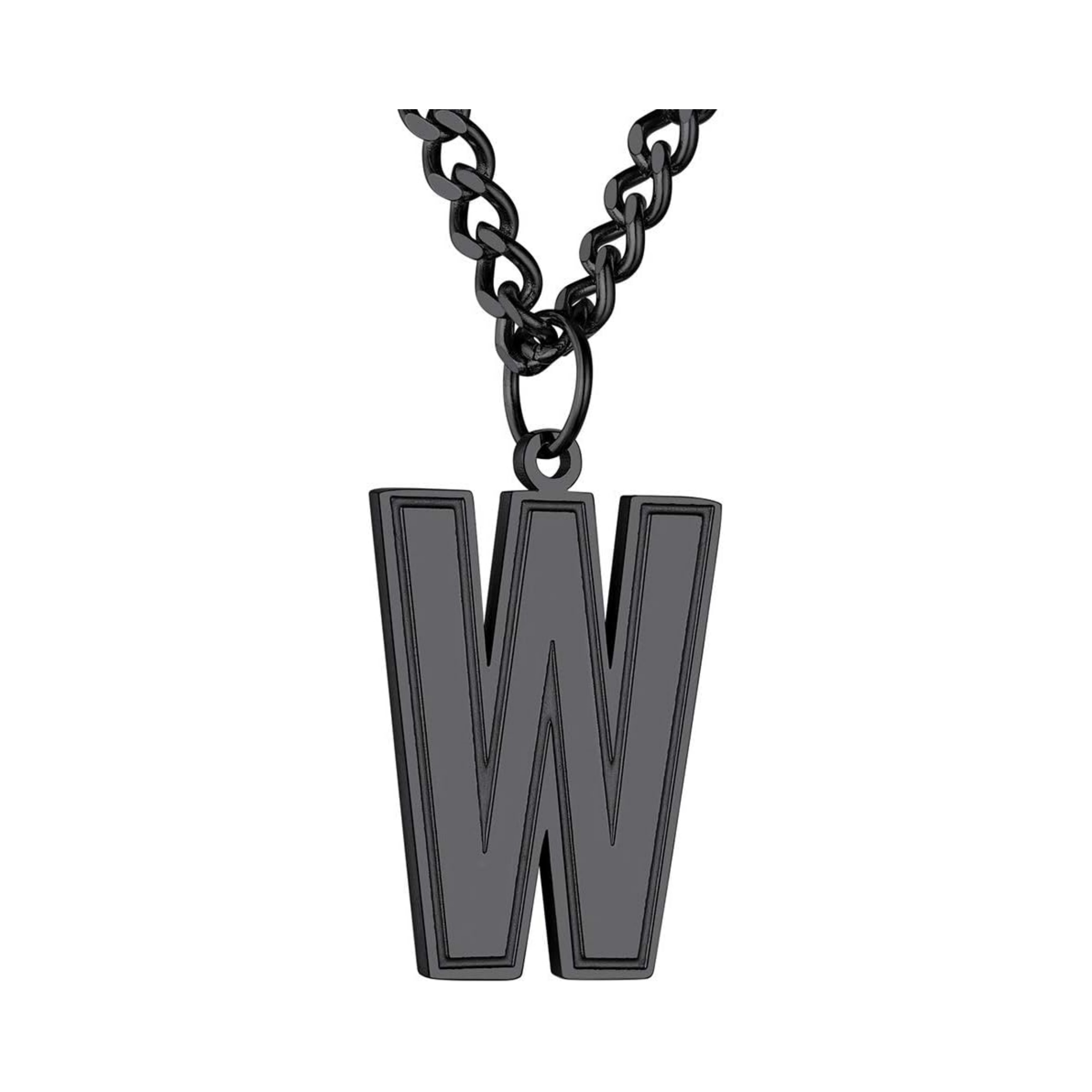 Initial W letter Necklace