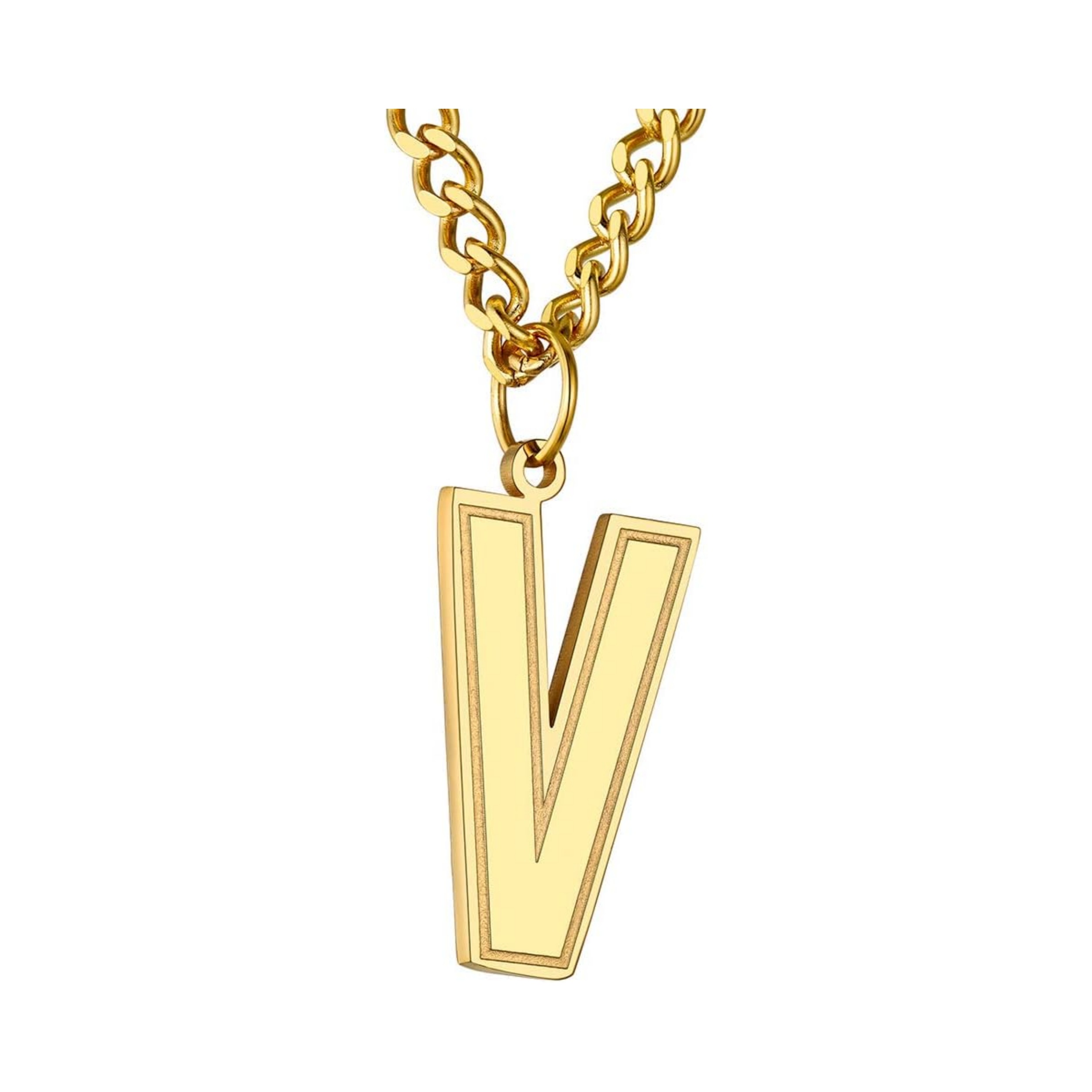 Initial V letter Necklace