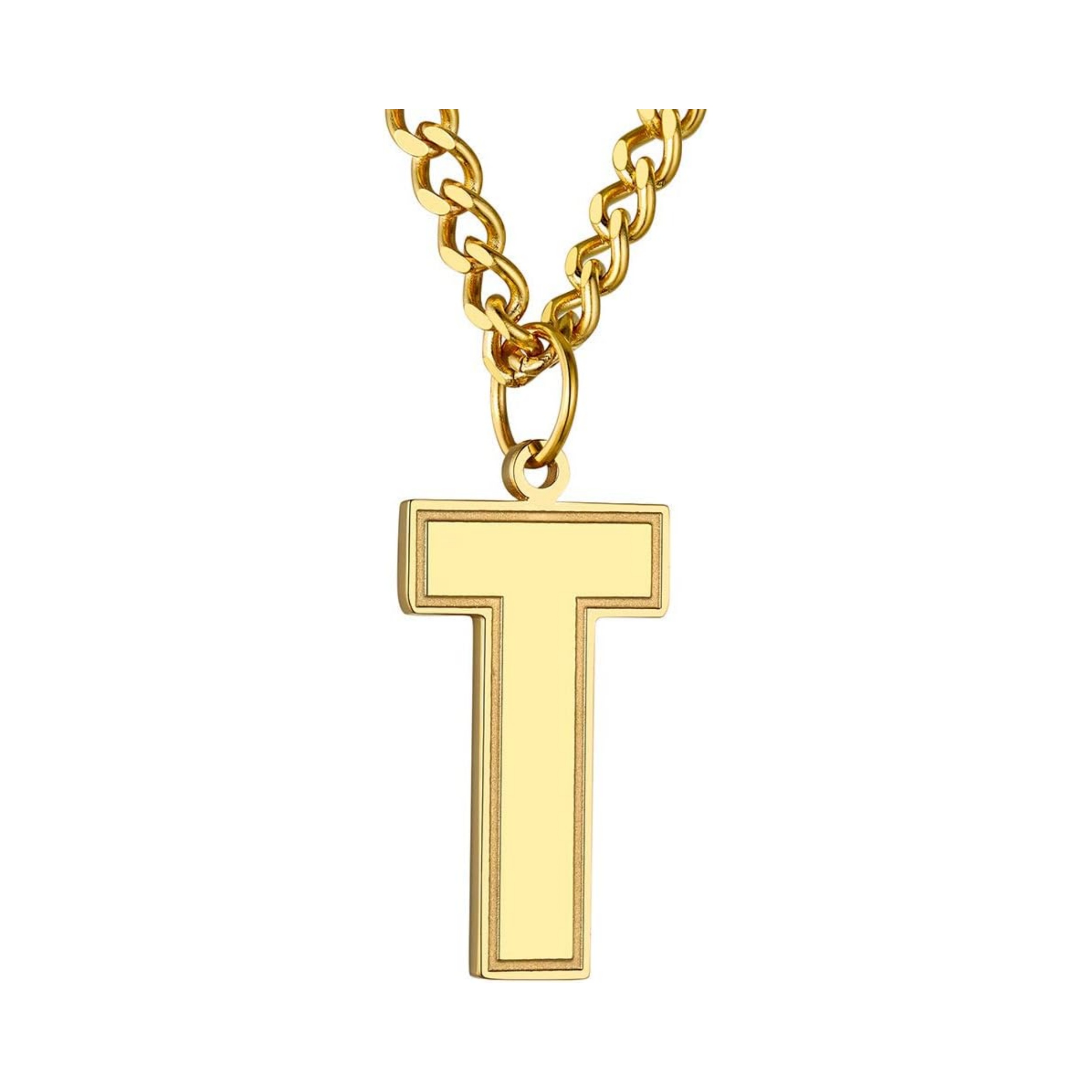 Initial T letter Necklace