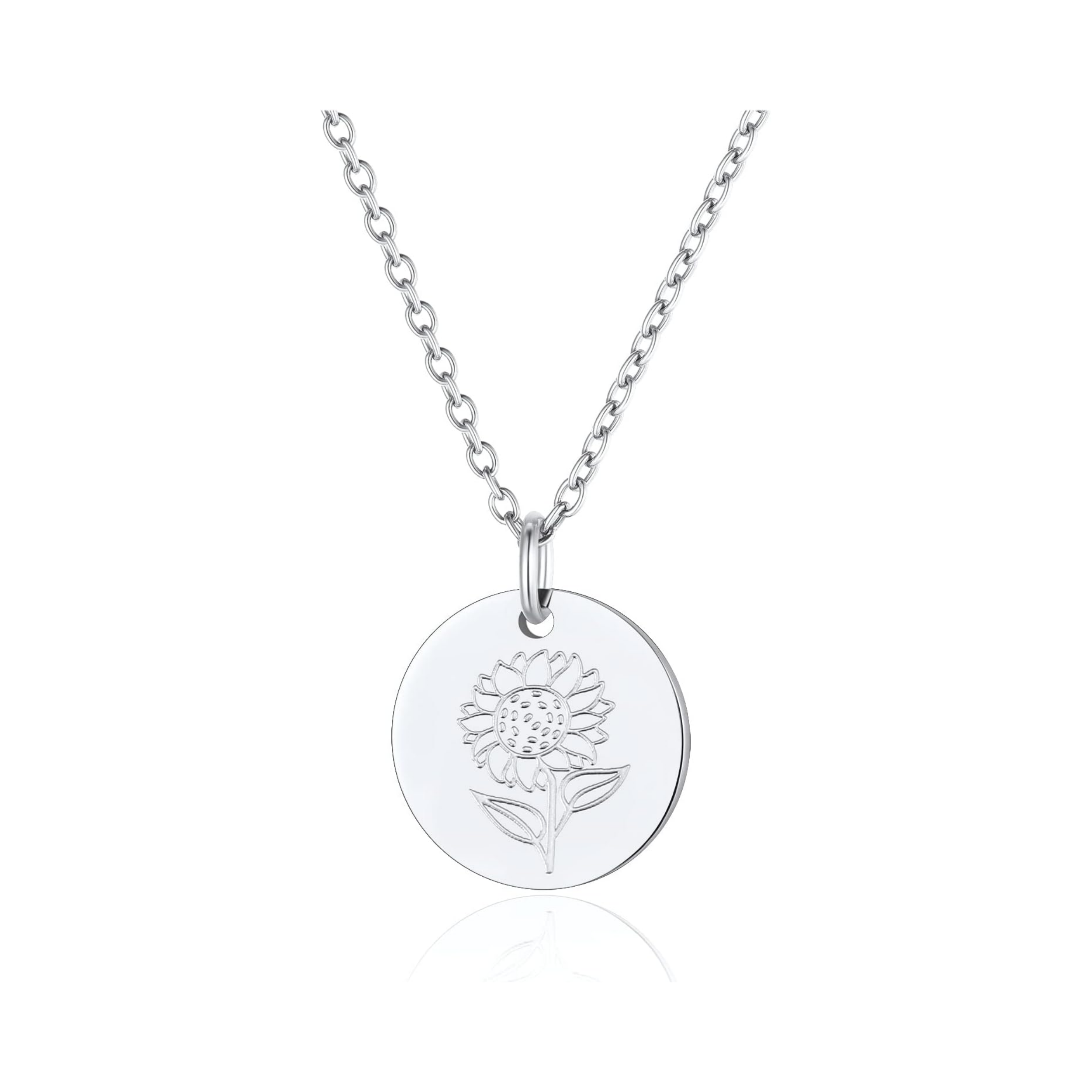 Sunflower Disc Necklaces