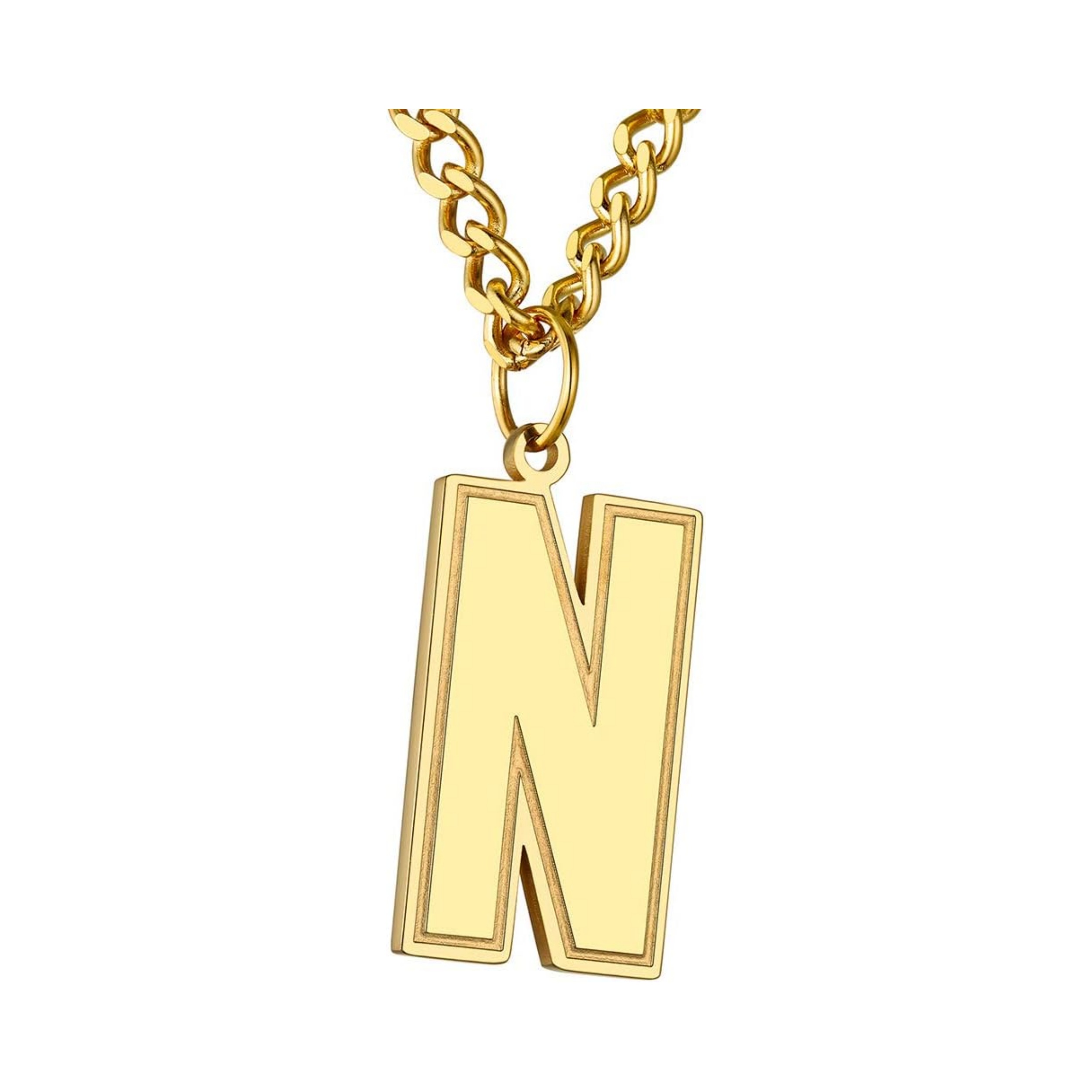 Initial N letter Necklace