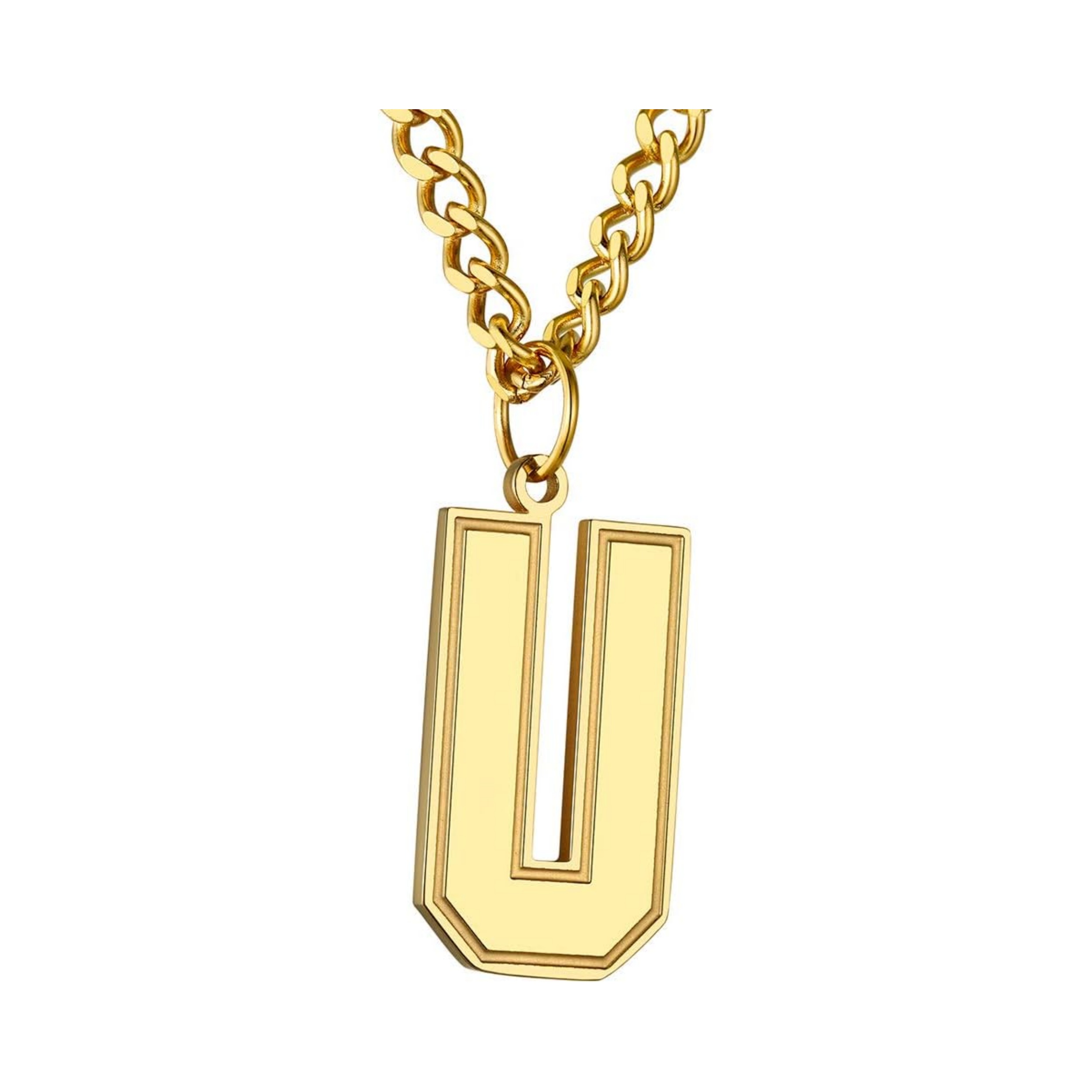 Initial U letter Necklace