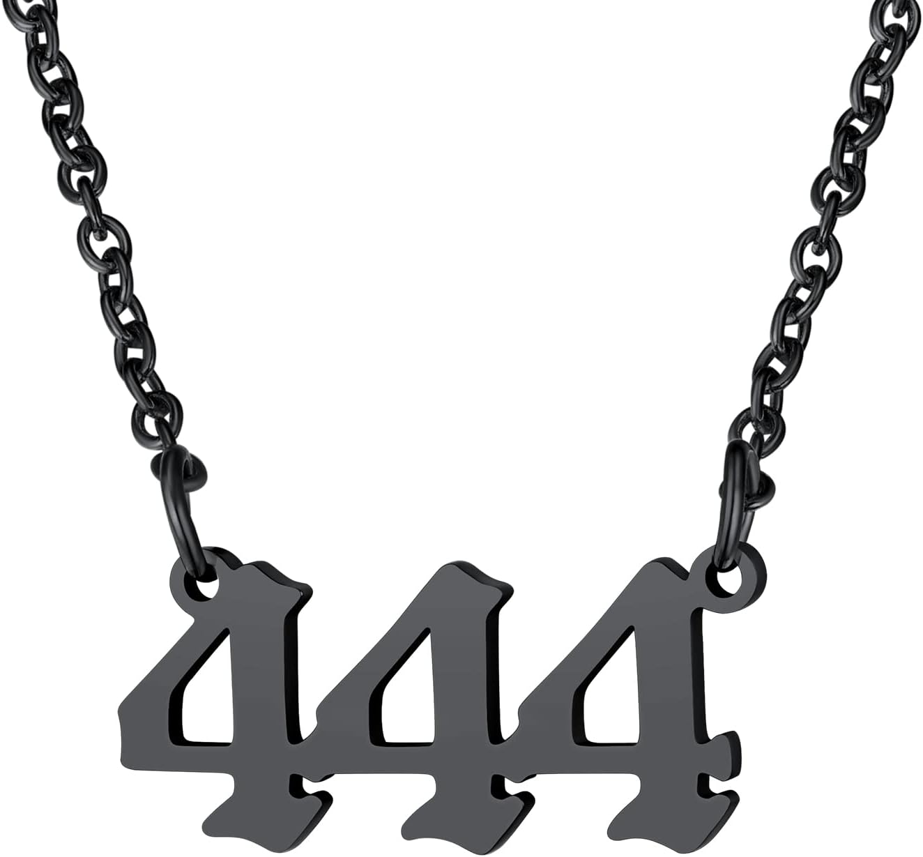 Dainty Angel Number 444 Necklace