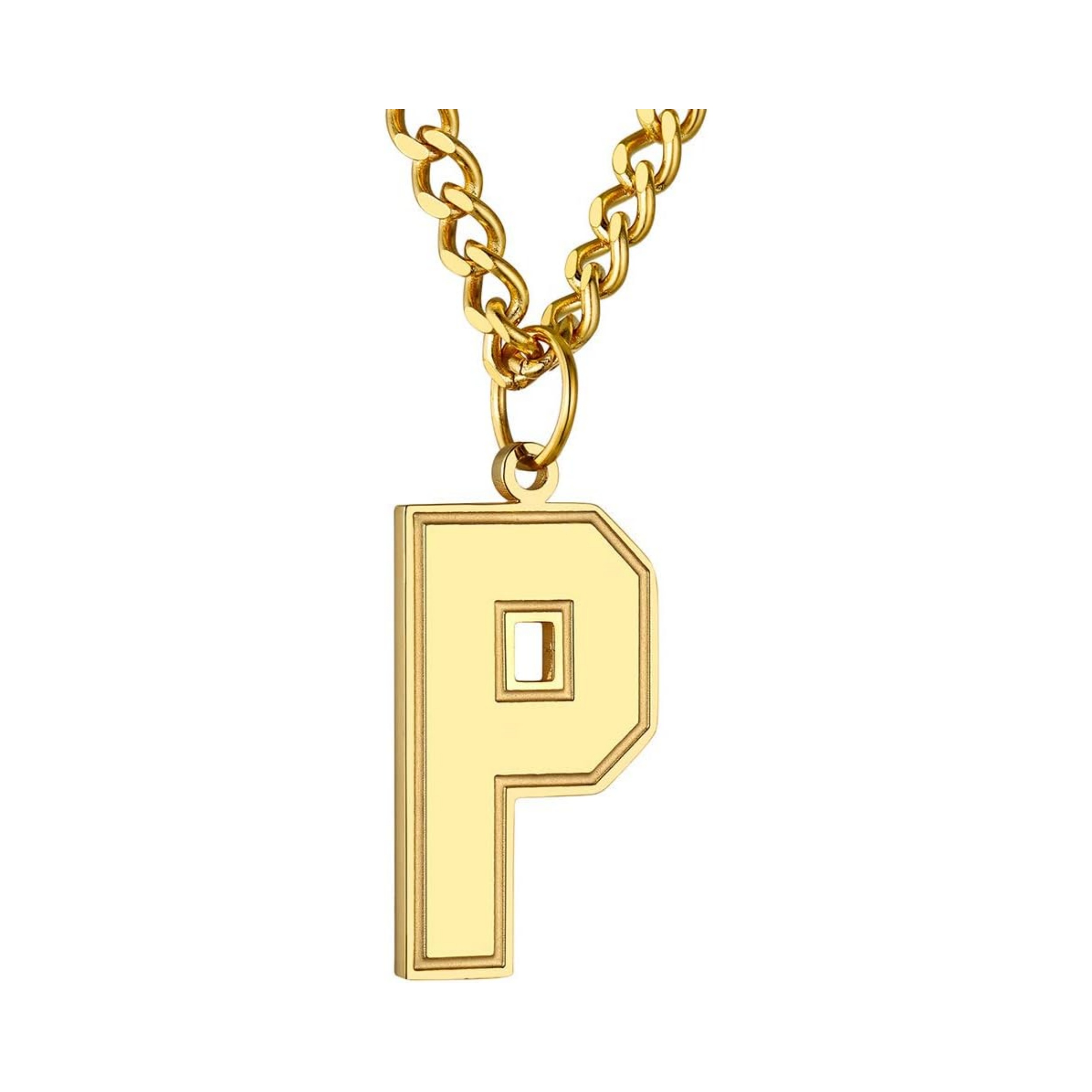 Initial P letter Necklace
