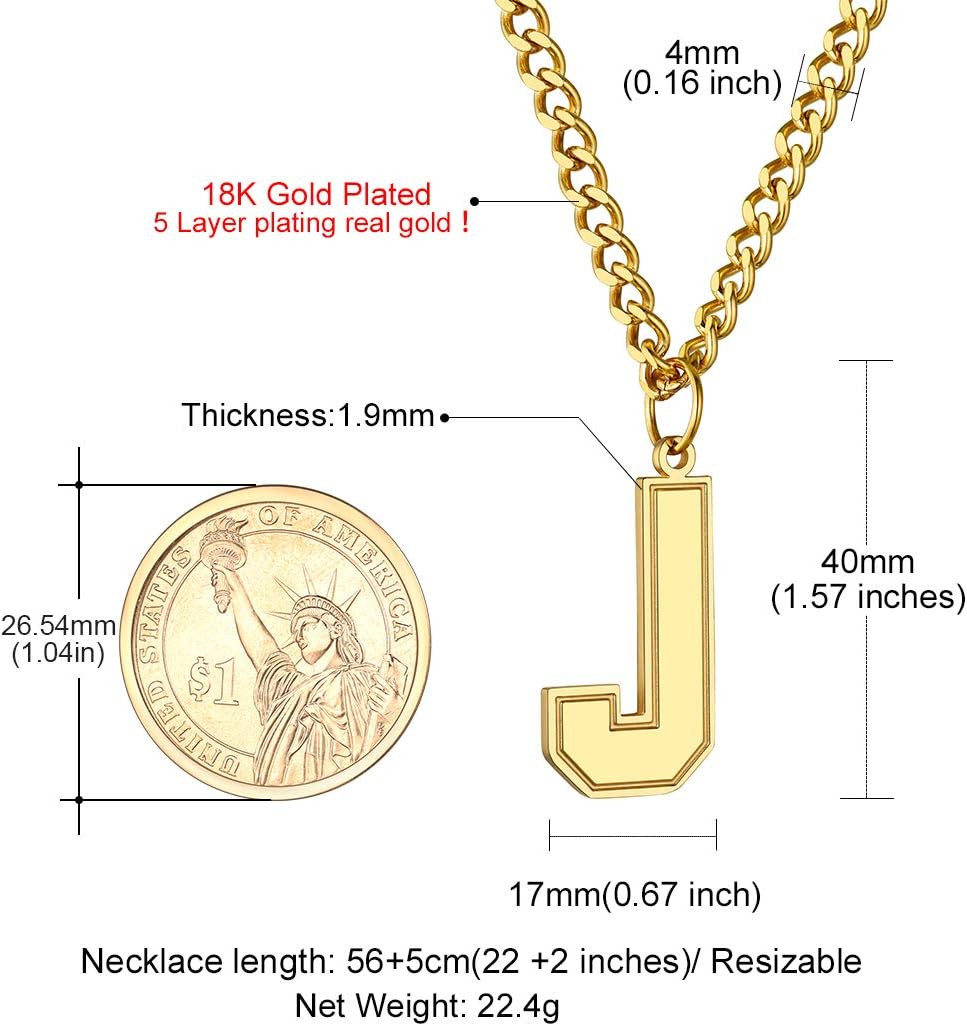 Initial J letter Necklace