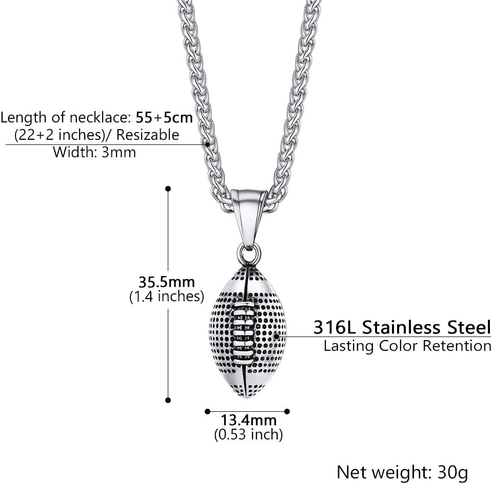 Rugby Football Cool Necklaces