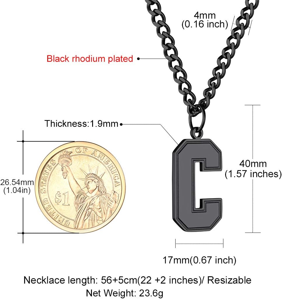 Initial C letter Necklace