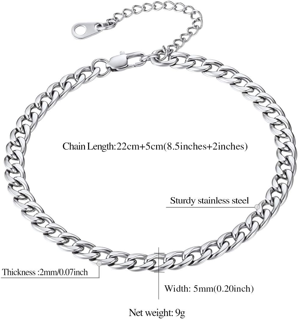 Cuban Curb Chain Anklets