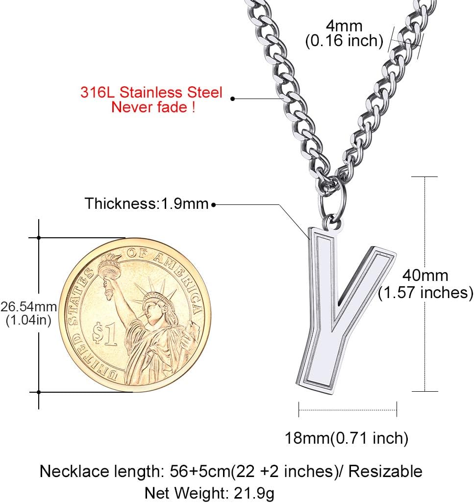 Initial Y letter Necklace