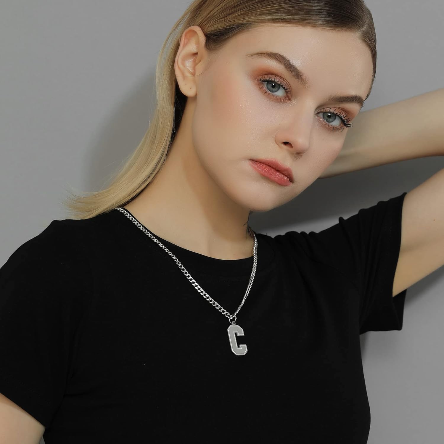 Initial C letter Necklace