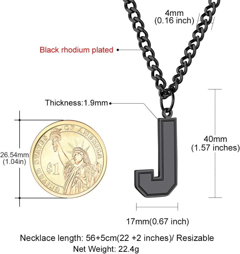 Initial J letter Necklace