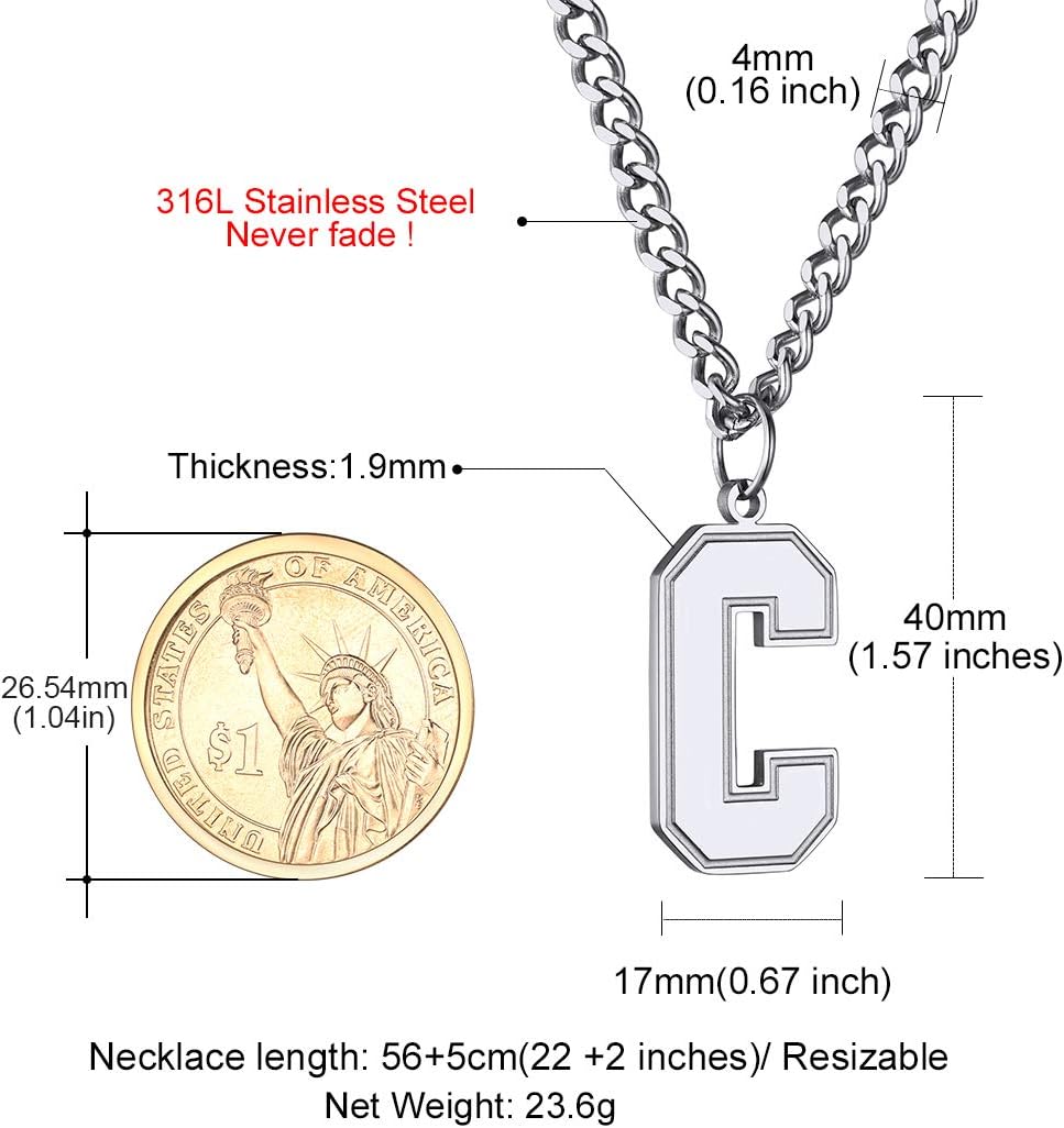 Initial C letter Necklace