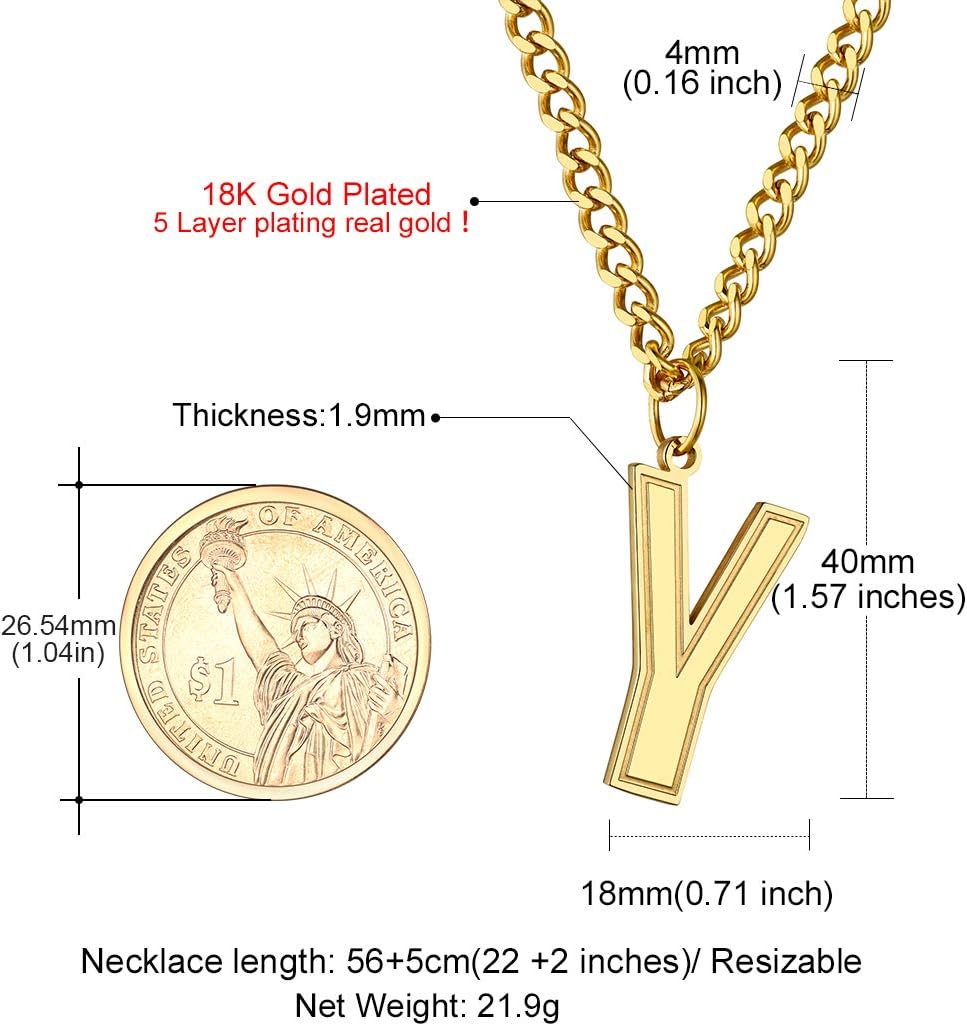 Initial Y letter Necklace