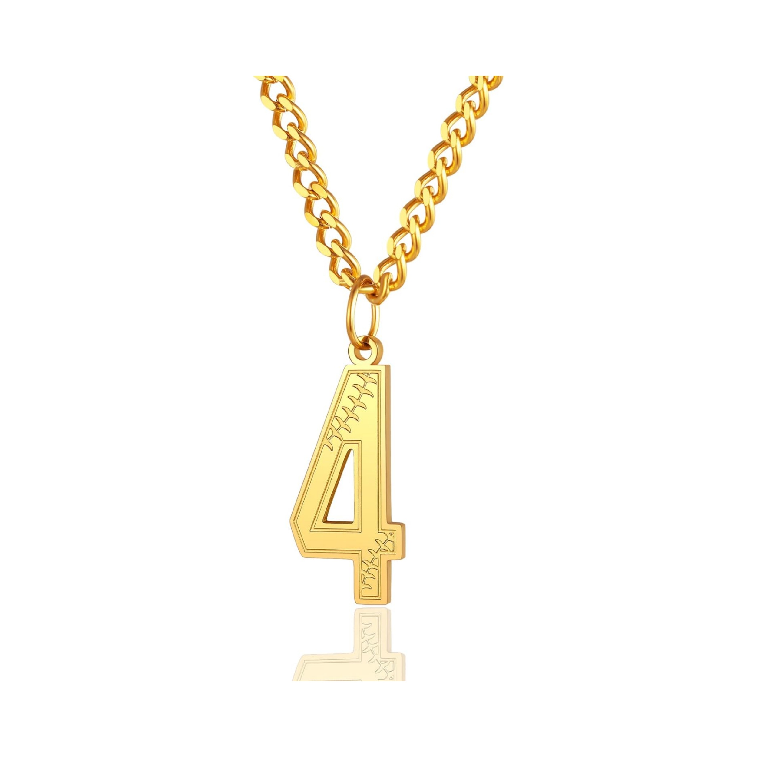 Thorn Mark Lucky Number 4 Necklaces