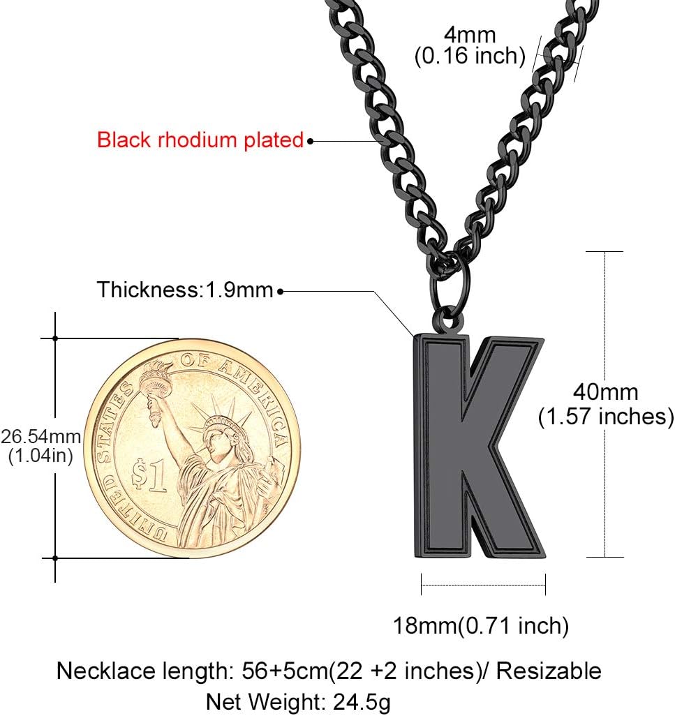 Initial K letter Necklace