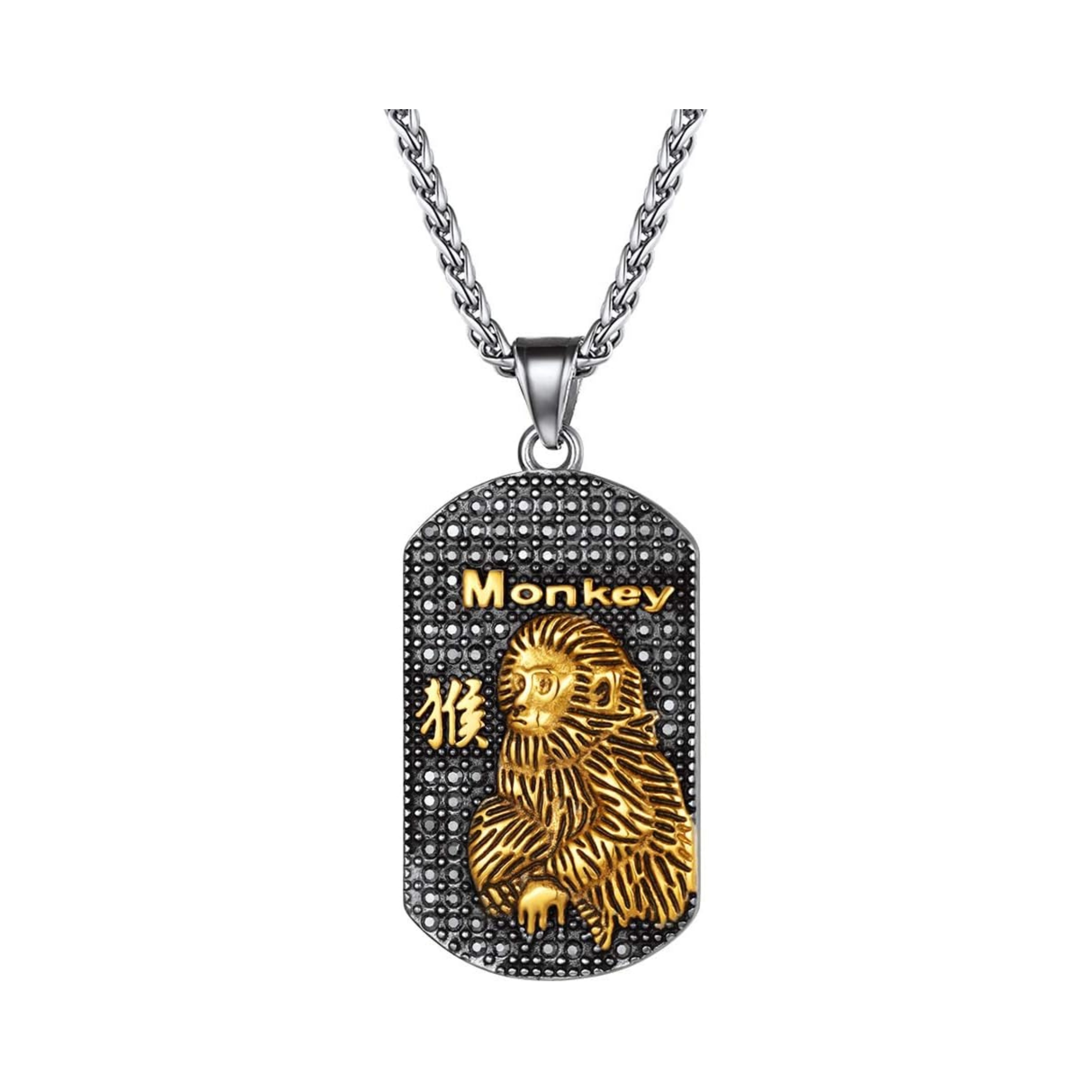 Year of the Monkey Horoscope Antiqued Finish Zodiac Sign Necklaces 