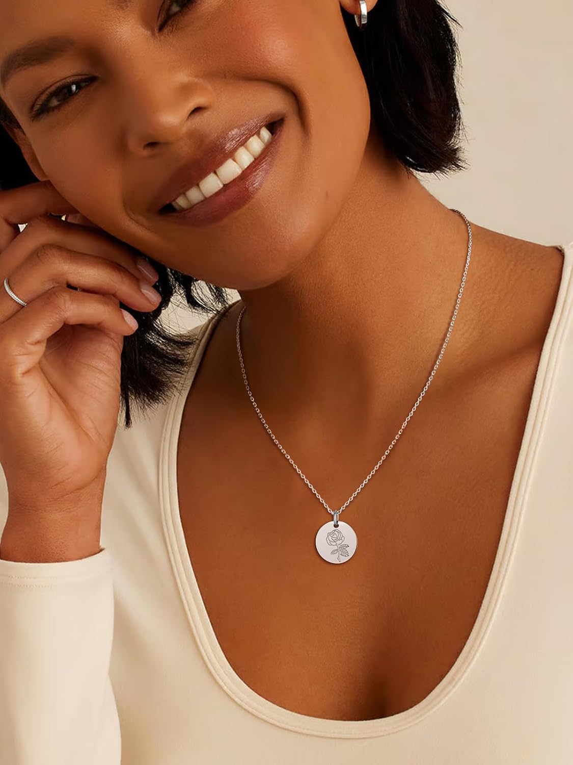 Sunflower Disc Necklaces