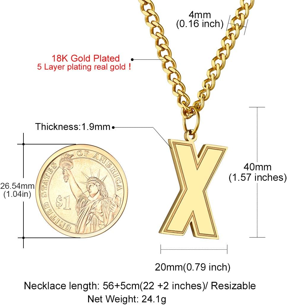 Initial X letter Necklace