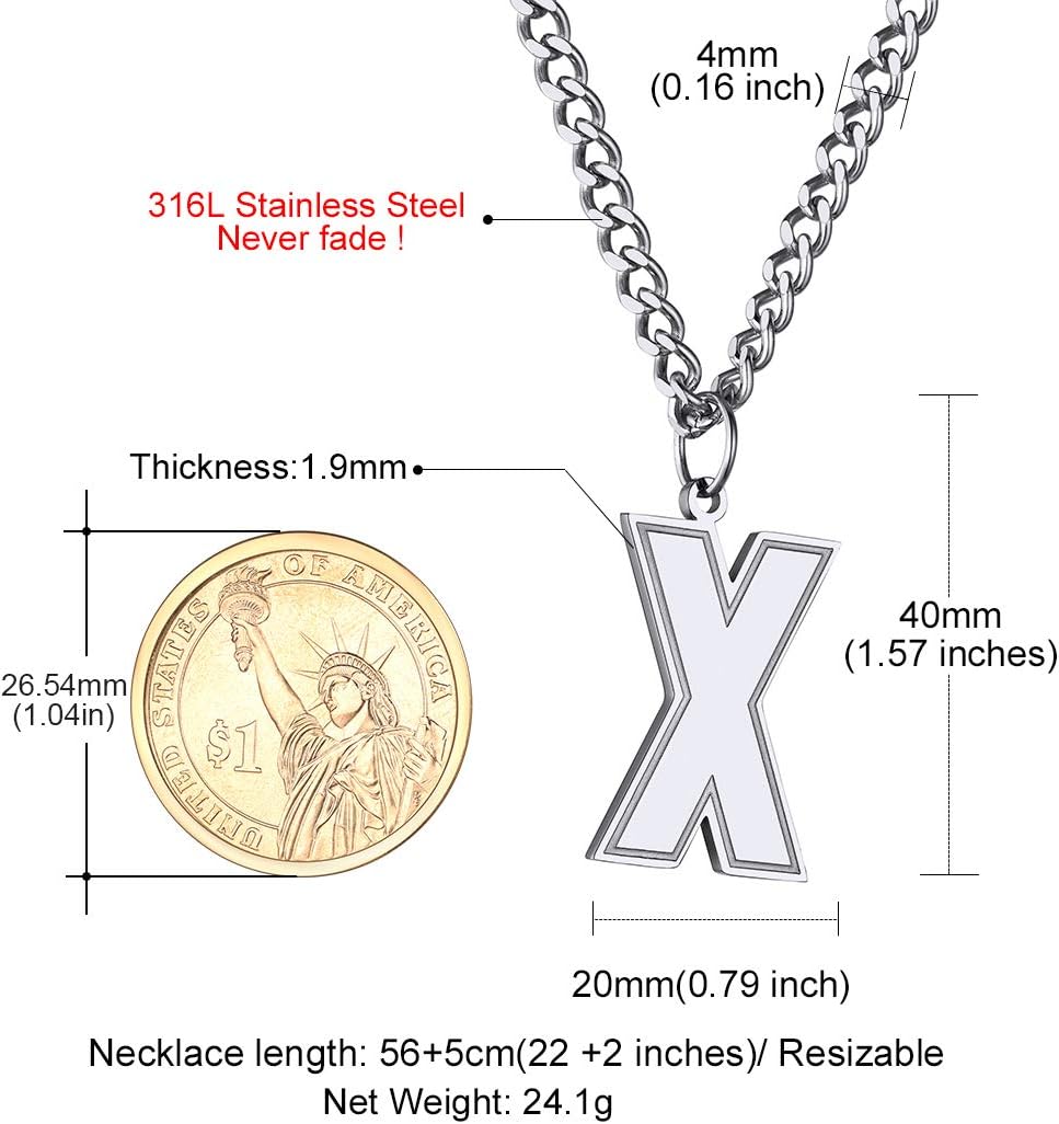 Initial X letter Necklace