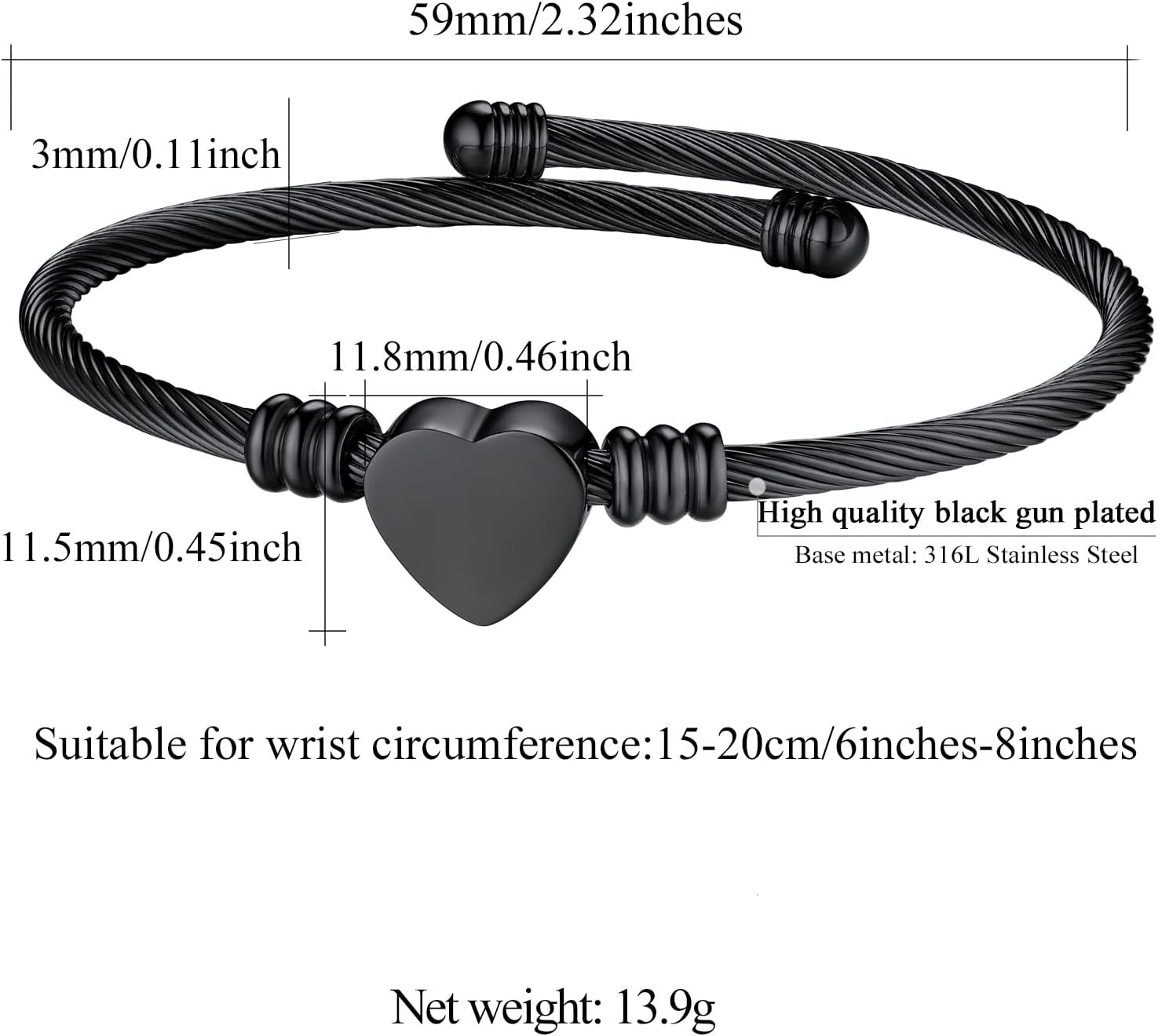 Heart Charm Adjustable Bracelets