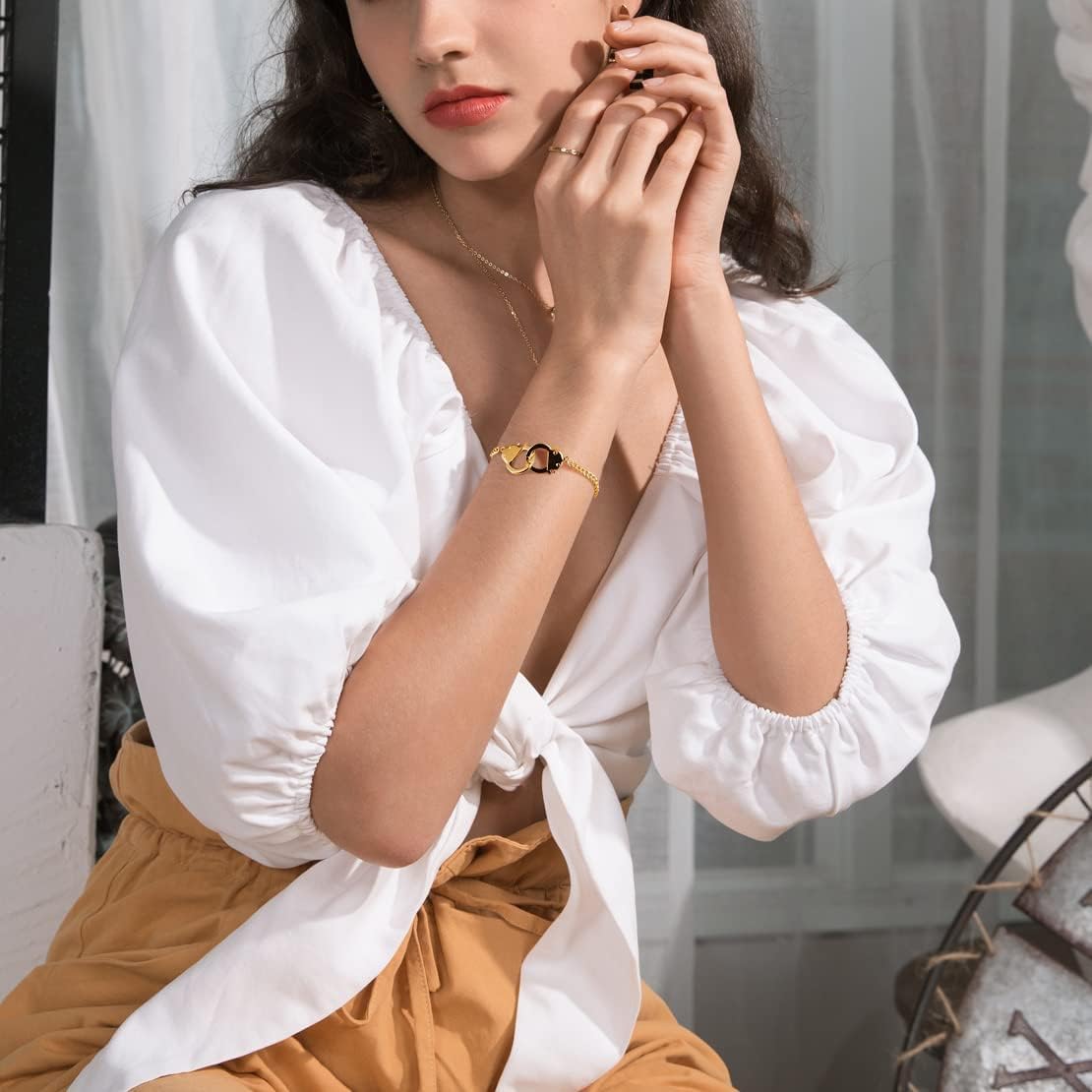 Stainless Steel Handcuff Chunky Cuban Link Bracelet