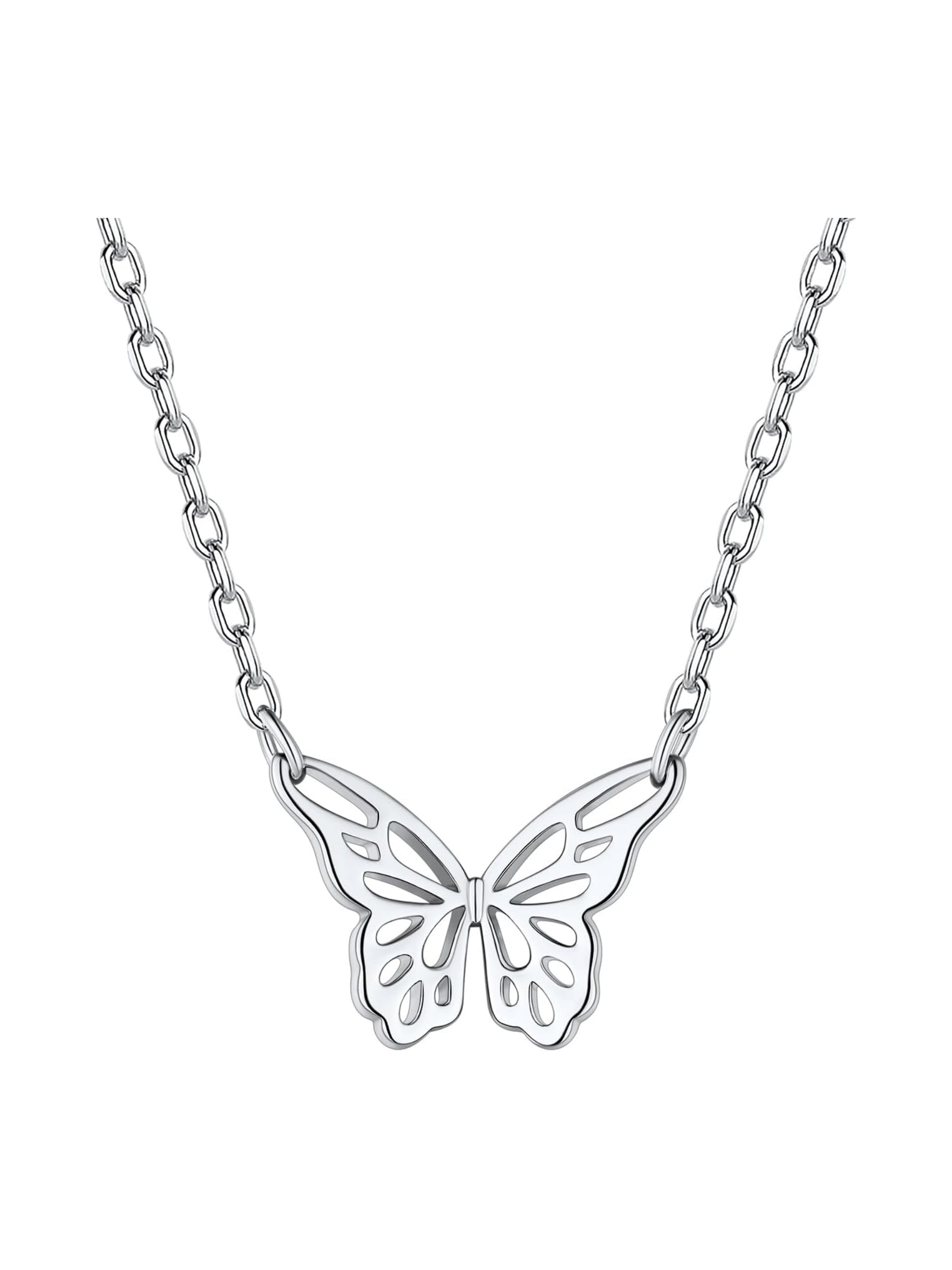 Dainty Stereoscopic Butterfly Necklaces