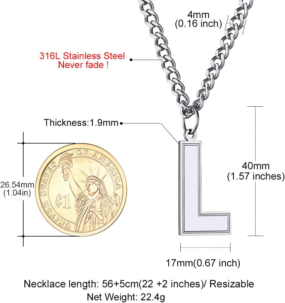 Initial L letter Necklace