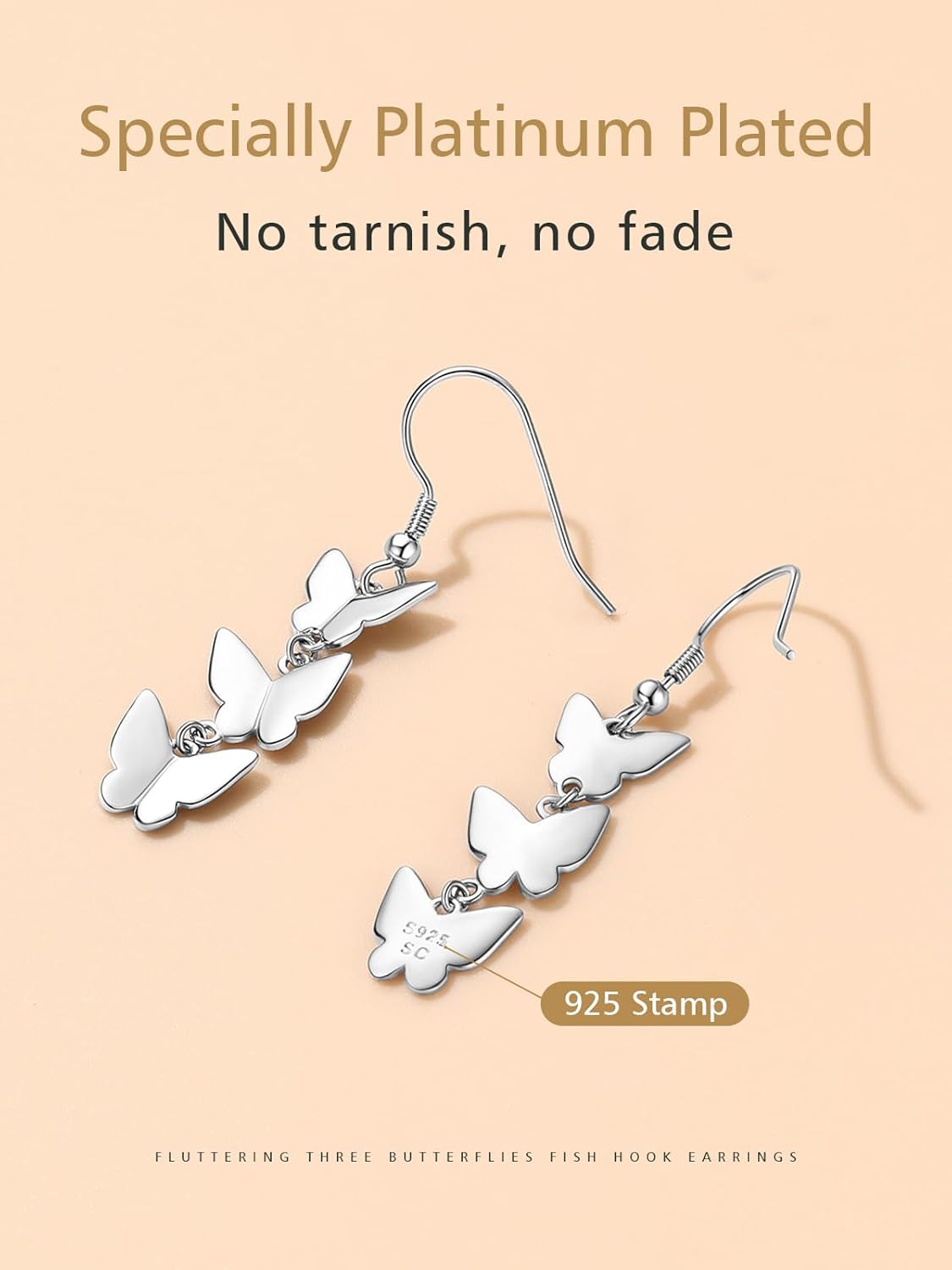 Trendy Butterfly Dangle Earrings