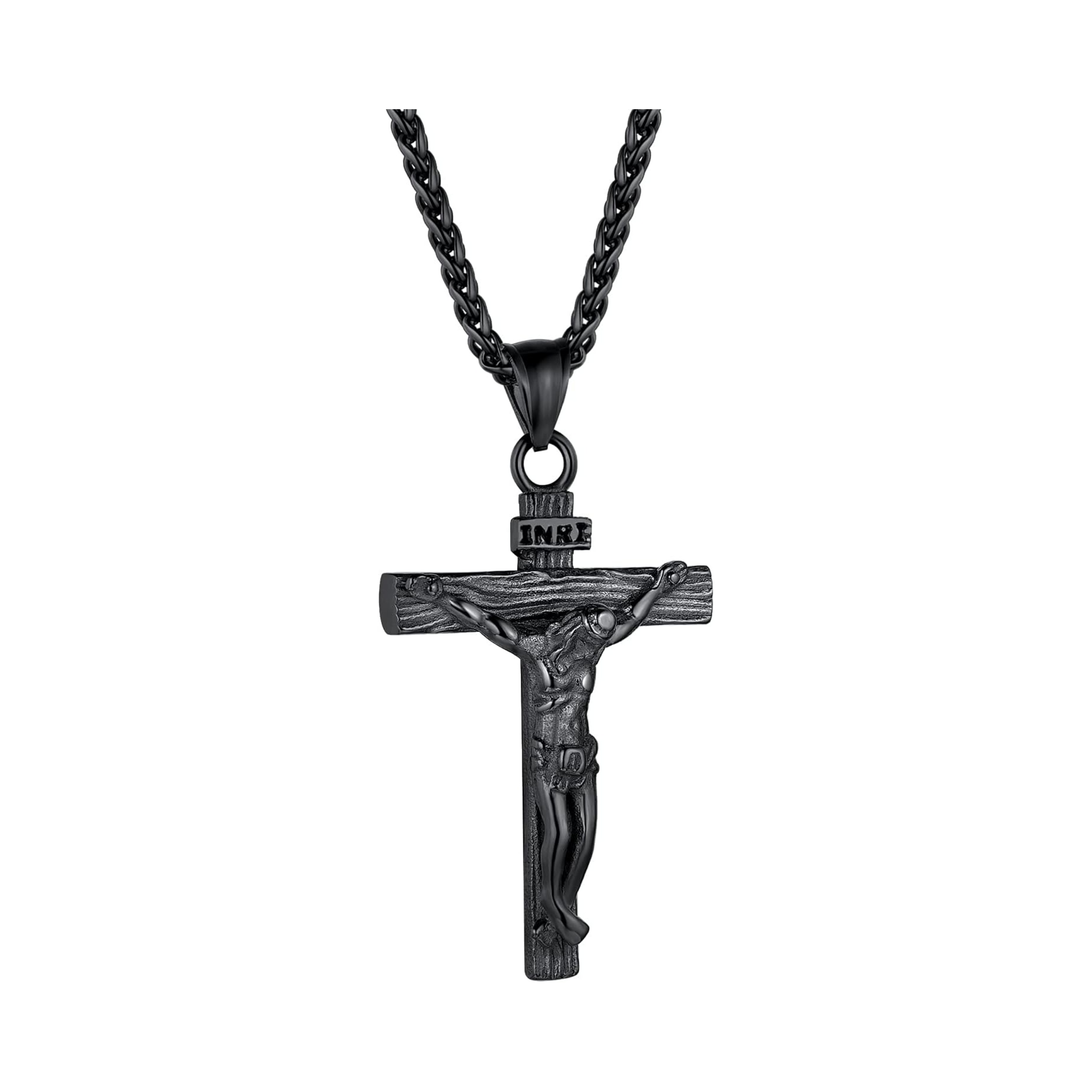 Faith in God Jesus Christian Crucifix Cross Pendant Necklace