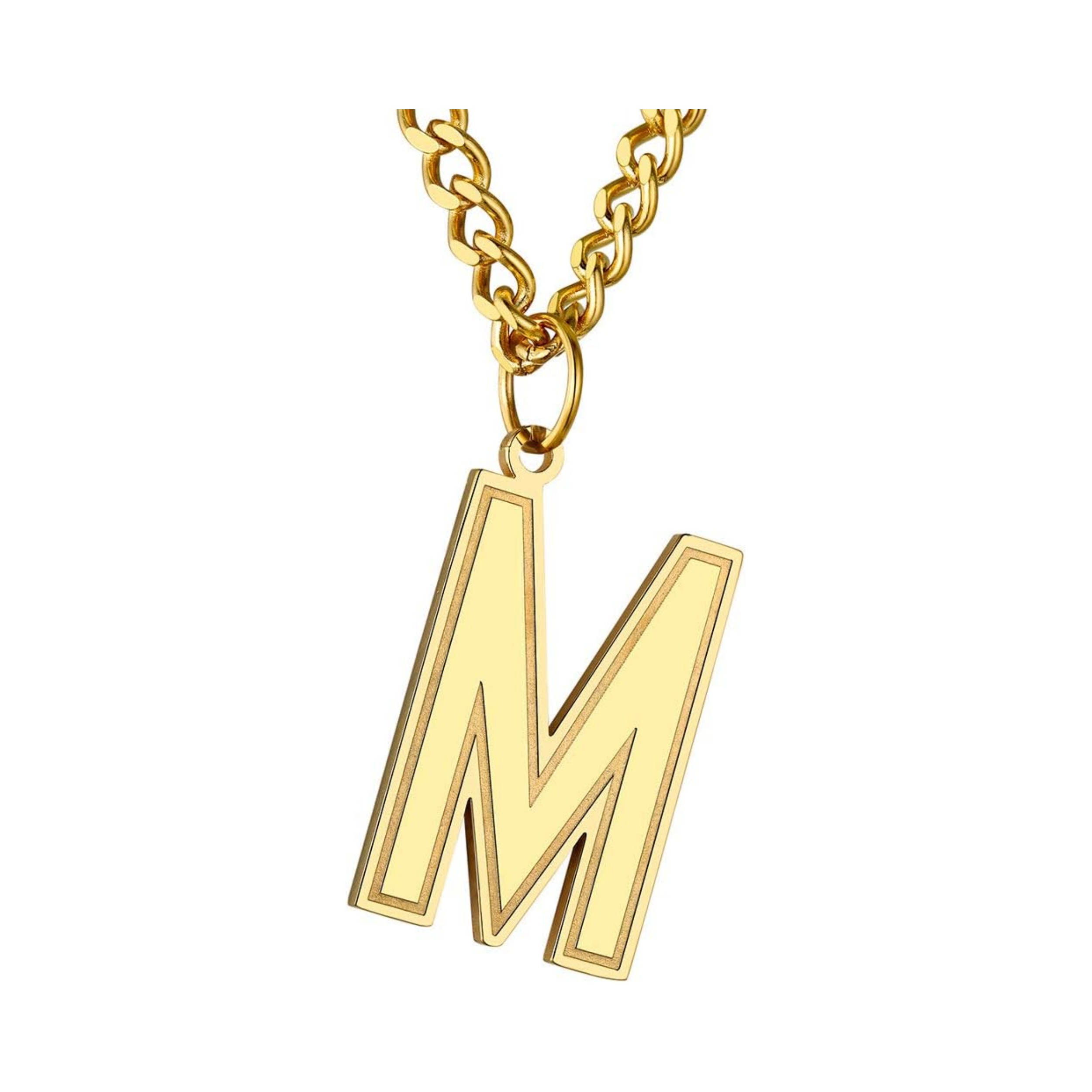 Initial M letter Necklace