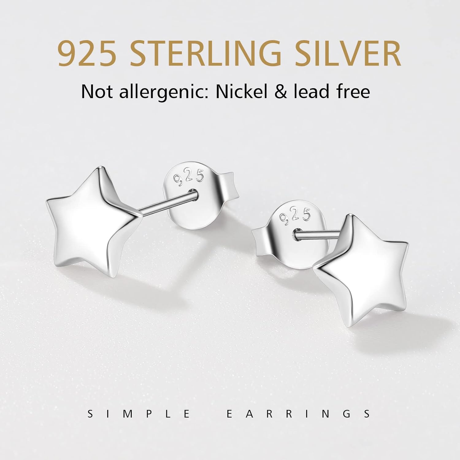 Small Star Tiny Studs Earrings 