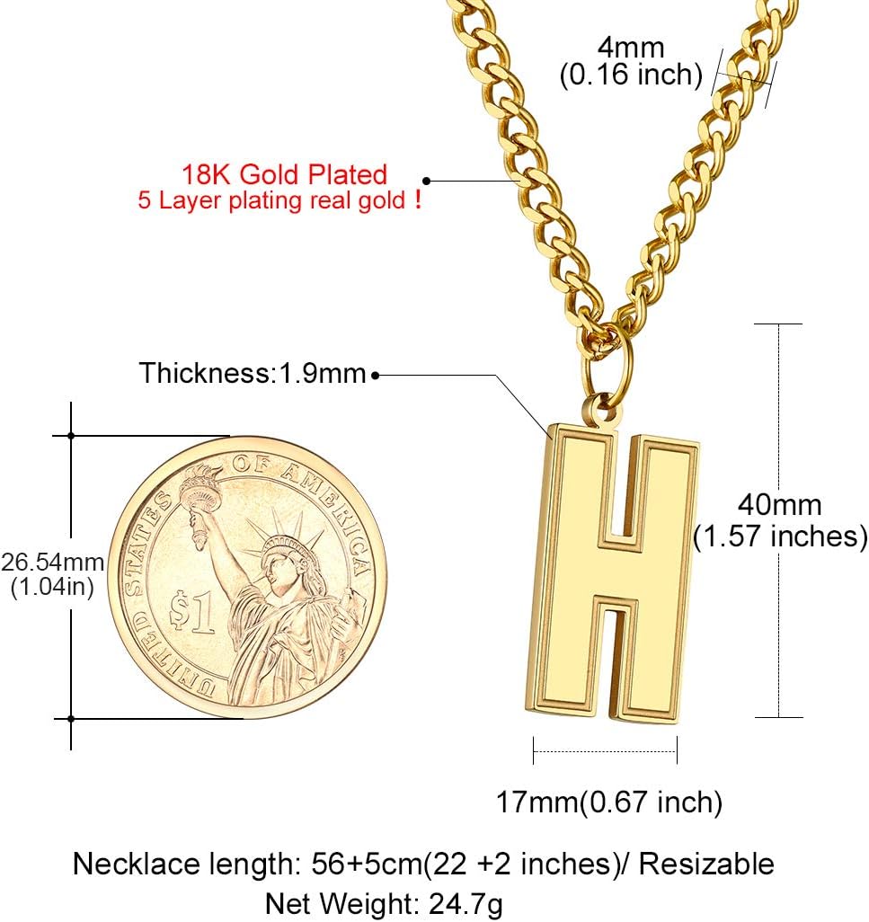 Initial H letter Necklace